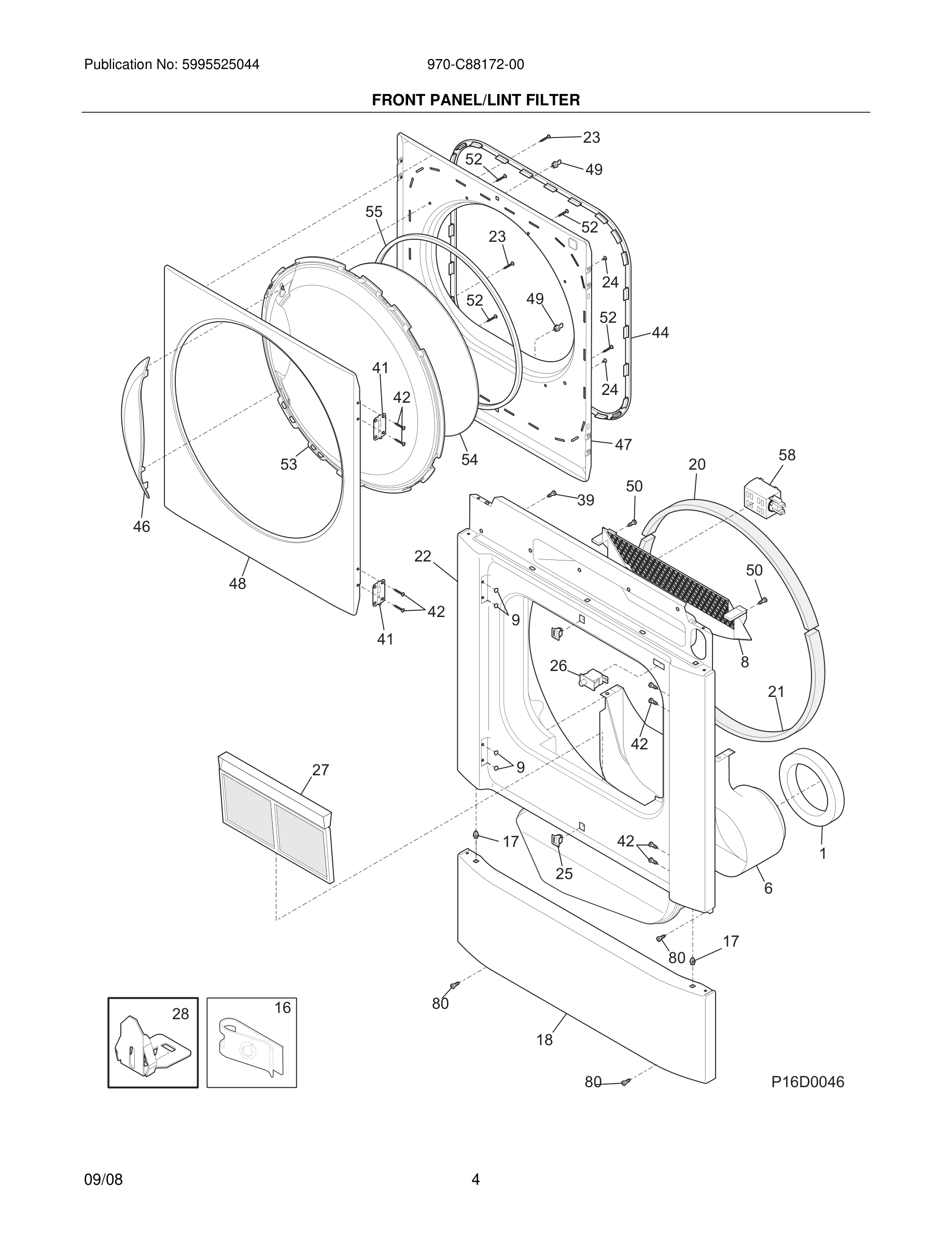 05 - FRONT PANEL/LINT FILTER
