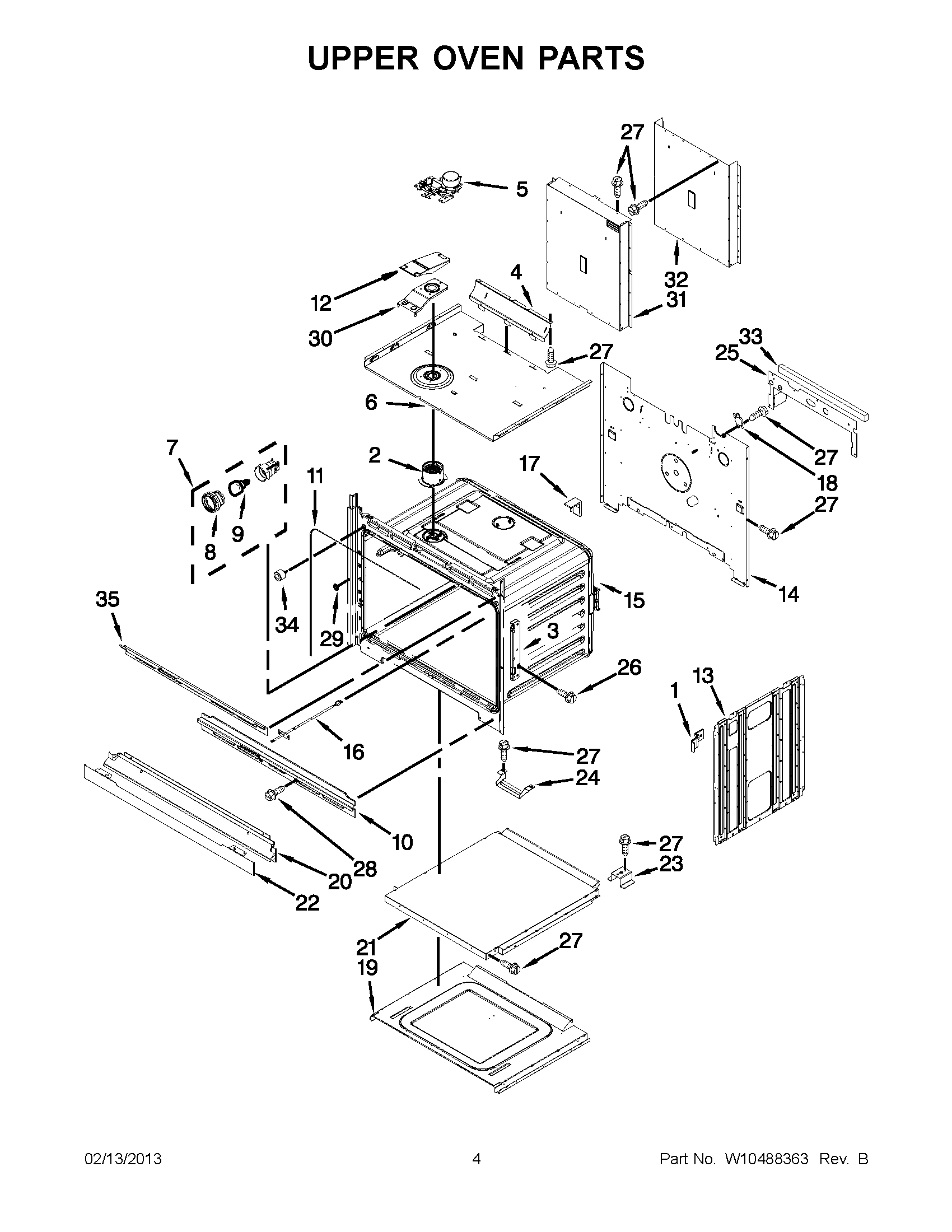 02 - UPPER OVEN PARTS