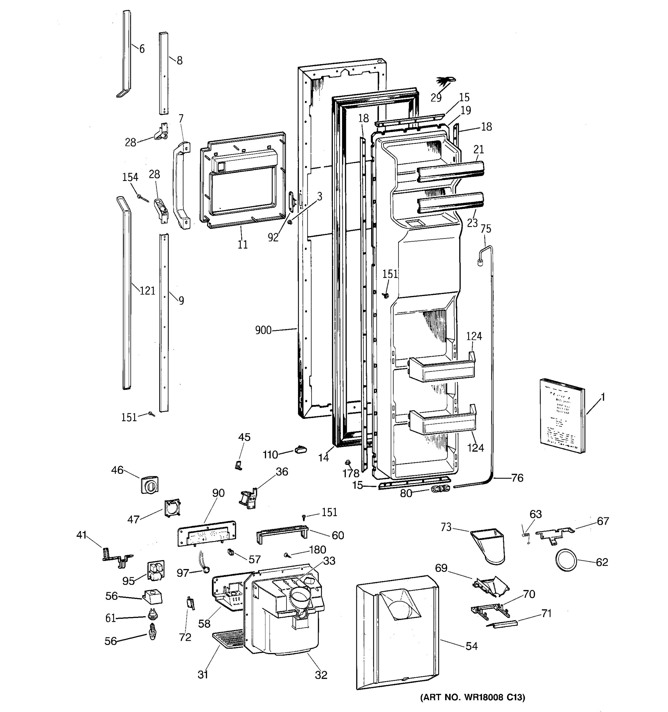 FREEZER DOOR