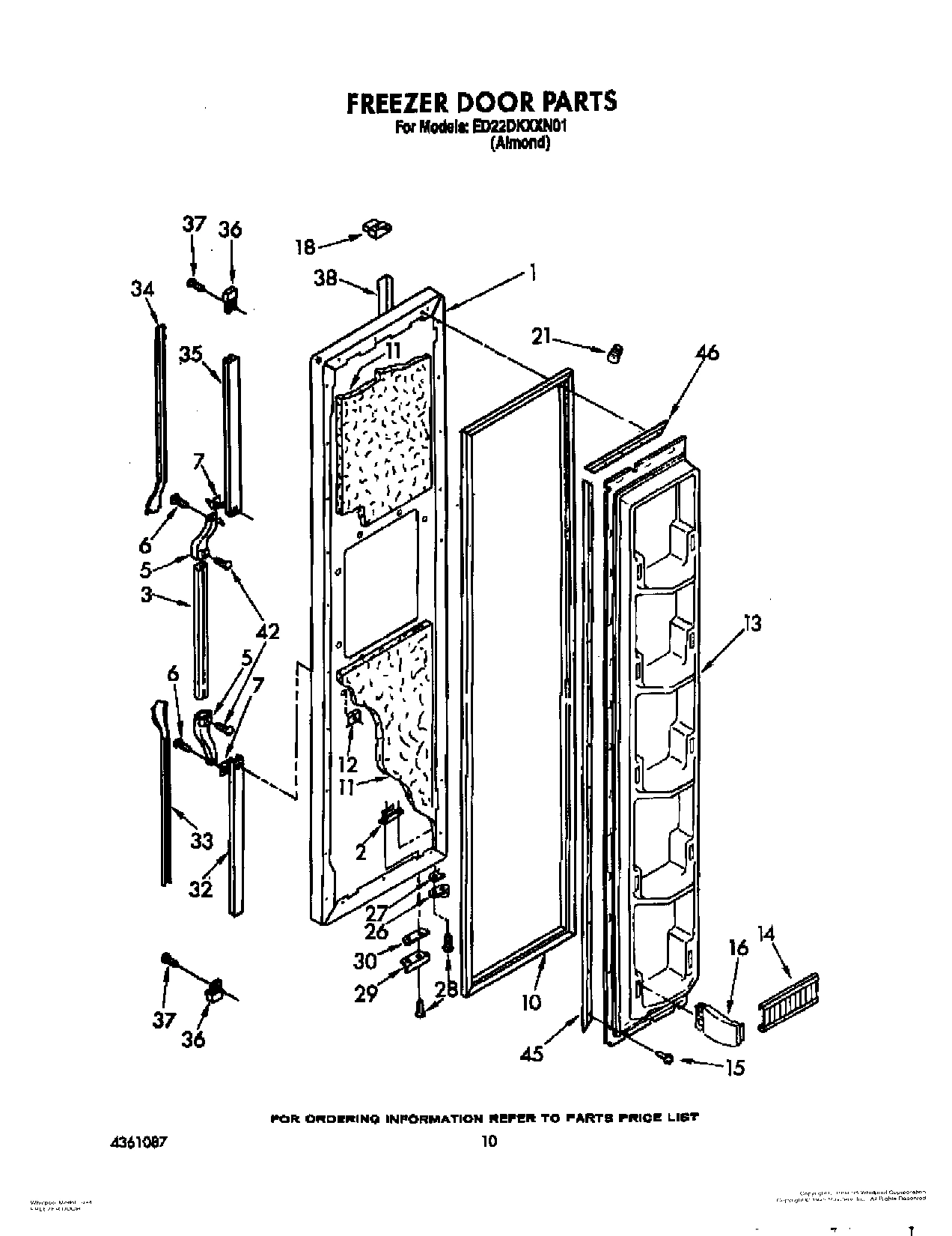 08 - FREEZER DOOR, LIT OPTIONAL
