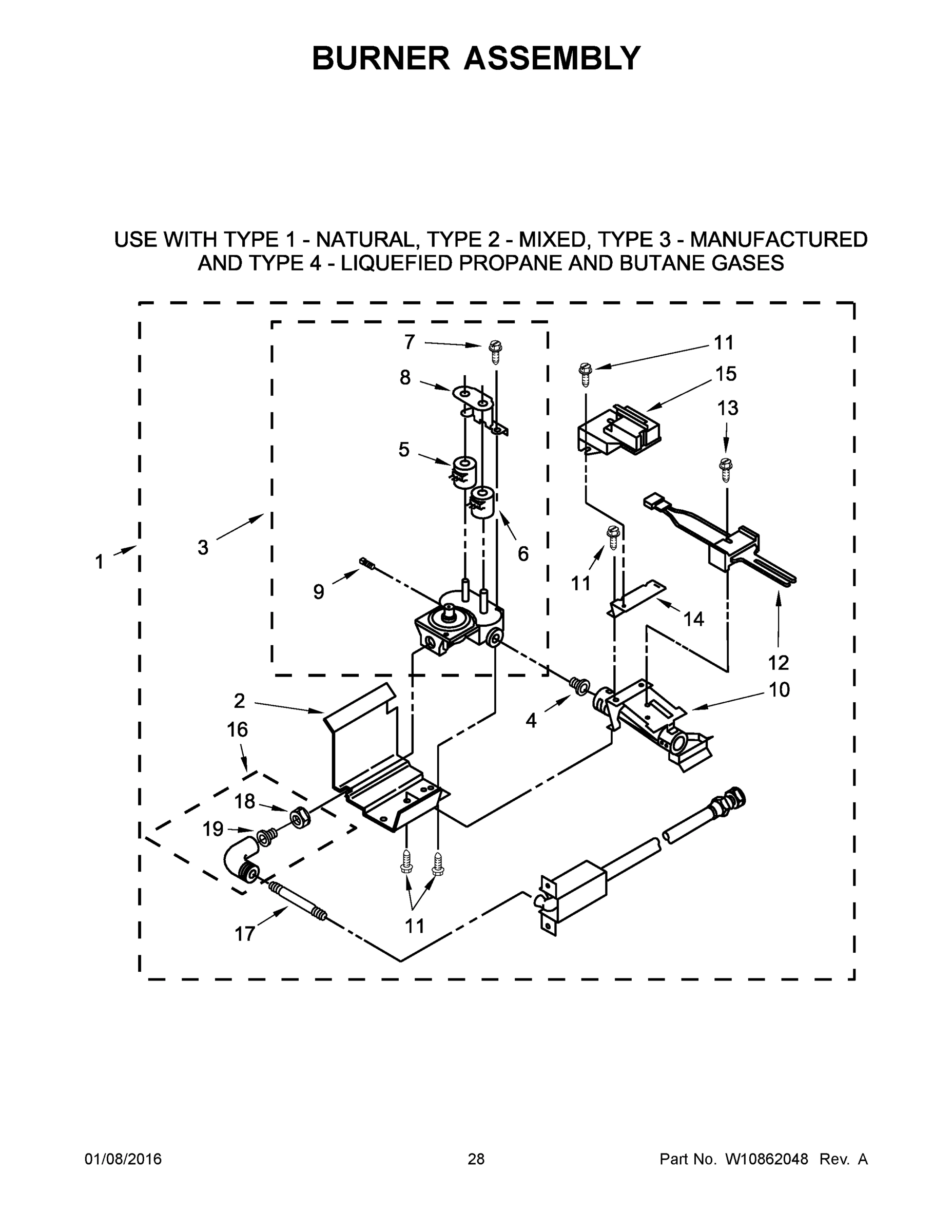 15 - BURNER ASSEMBLY