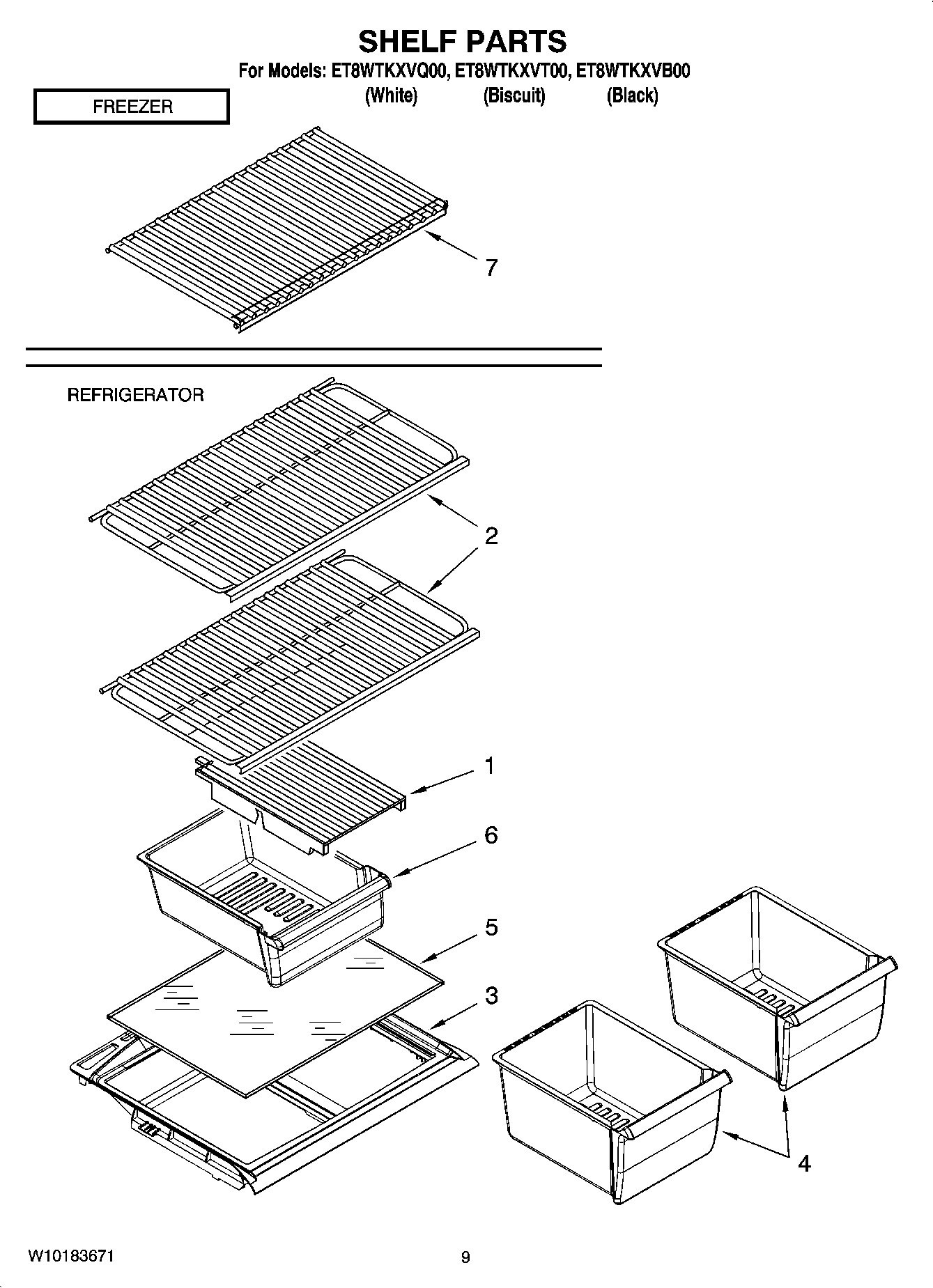 05 - SHELF PARTS, OPTIONAL PARTS