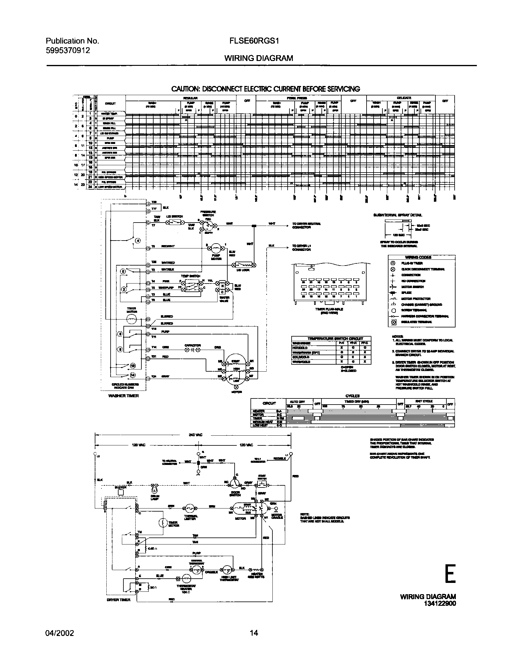14 - 134122900 WIRING DIAGRAM
