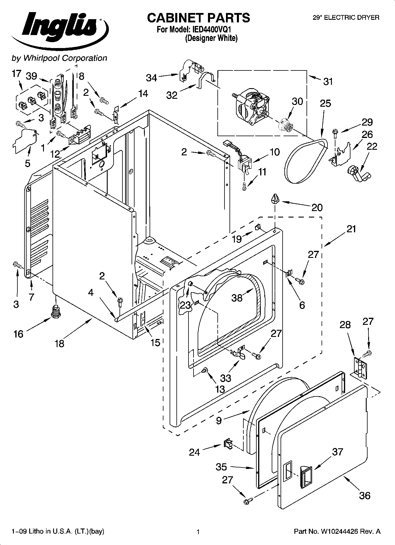 01 - CABINET PARTS