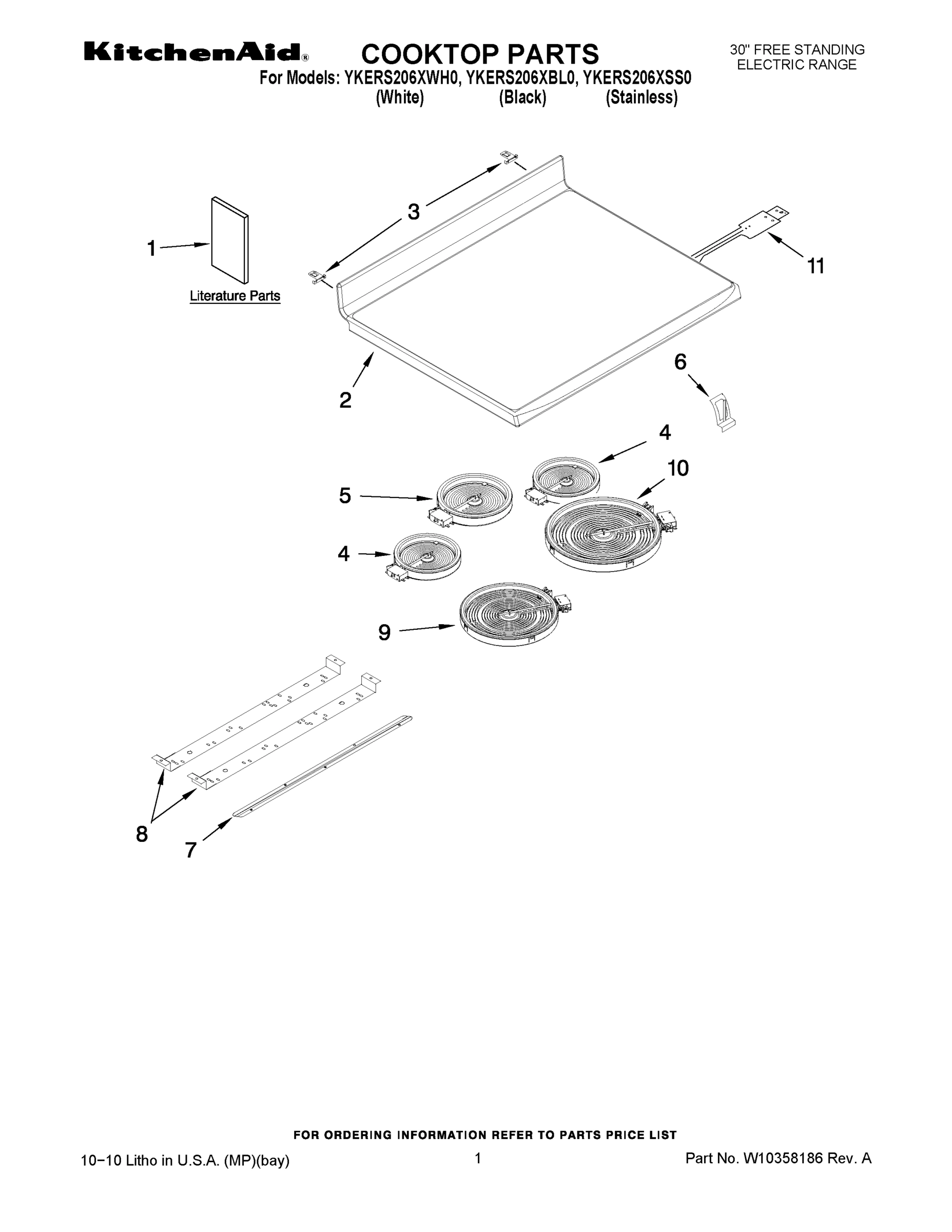 01 - COOKTOP PARTS