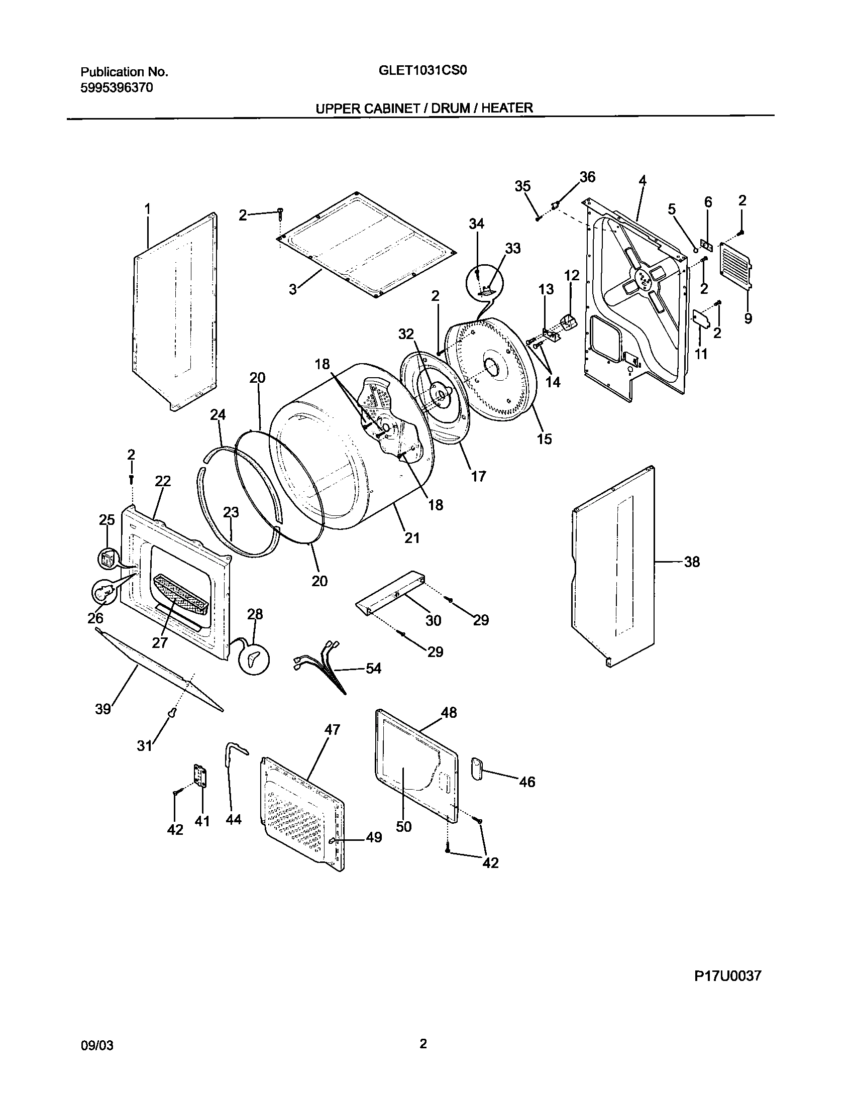 03 - UPPER CABINET/DRUM/HEATER