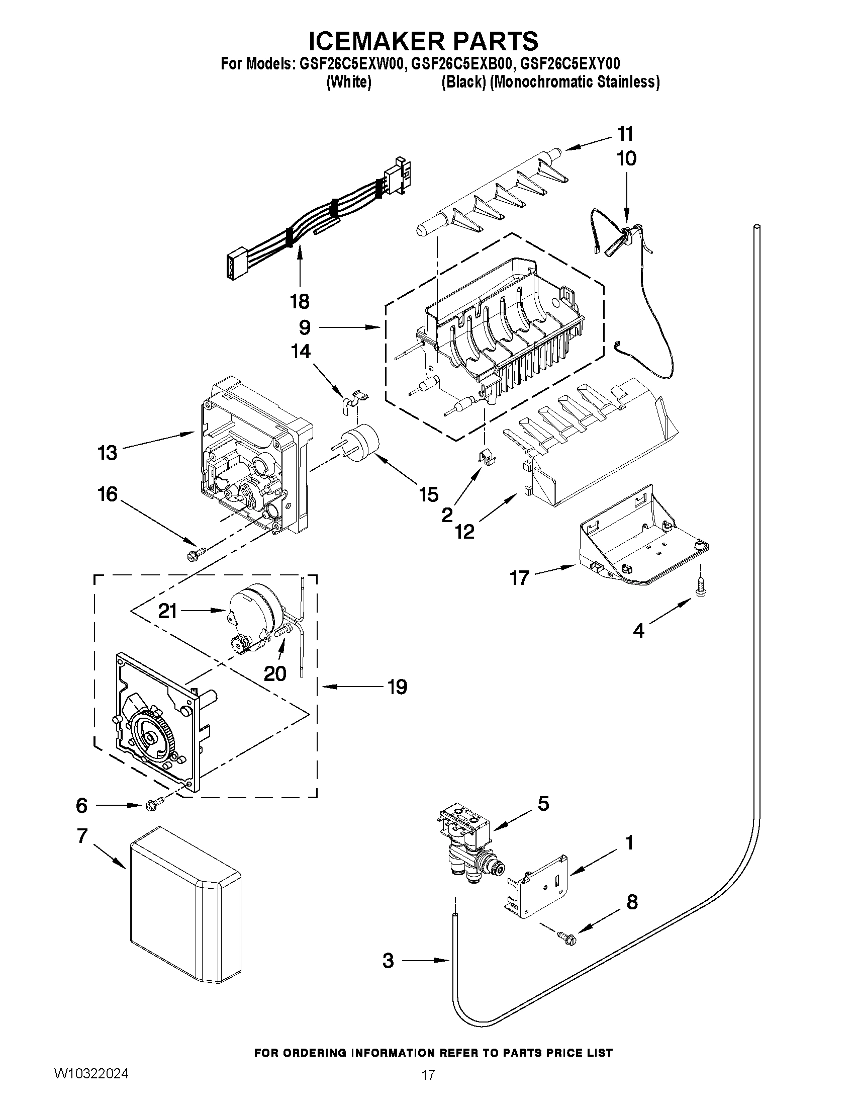 10 - ICEMAKER PARTS
