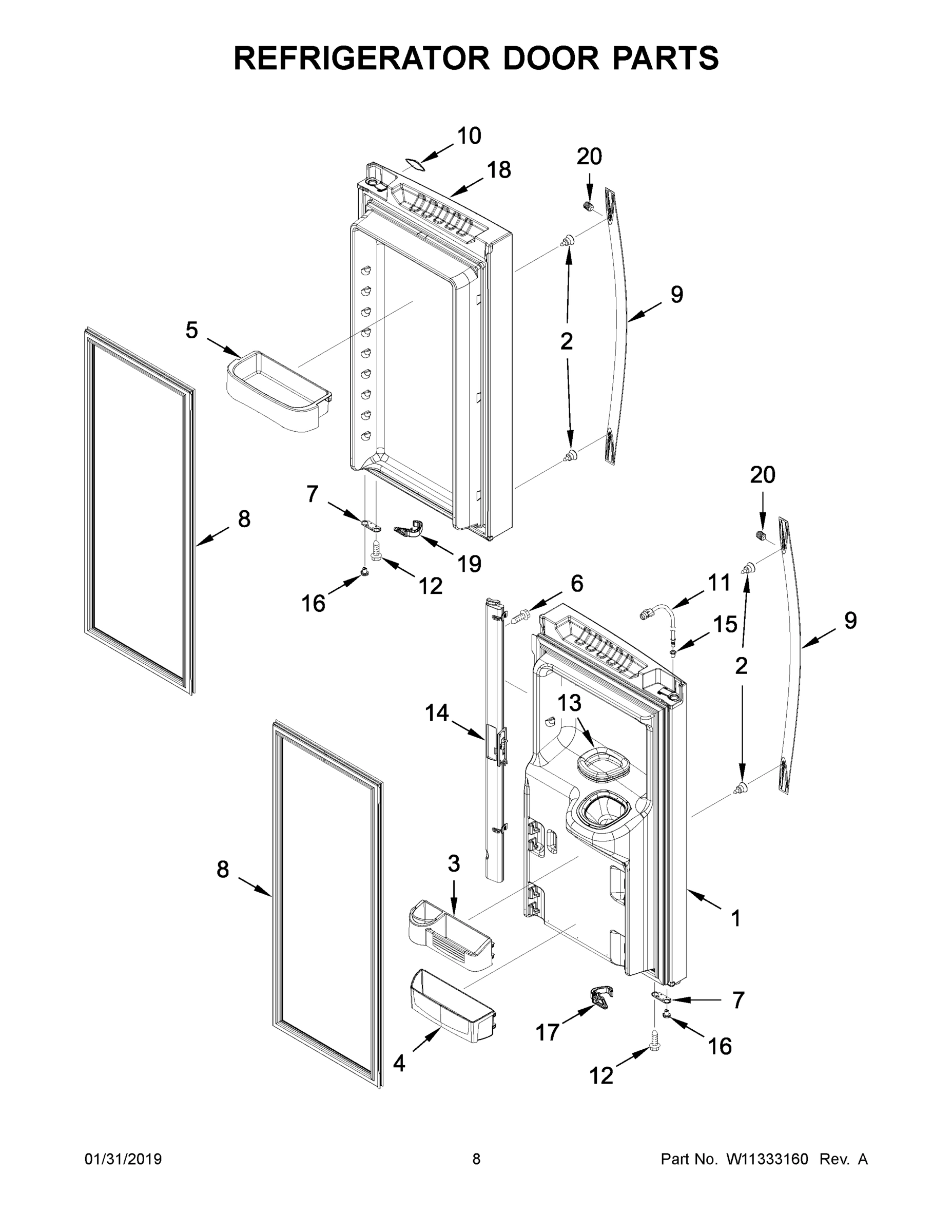 05 - REFRIGERATOR DOOR PARTS