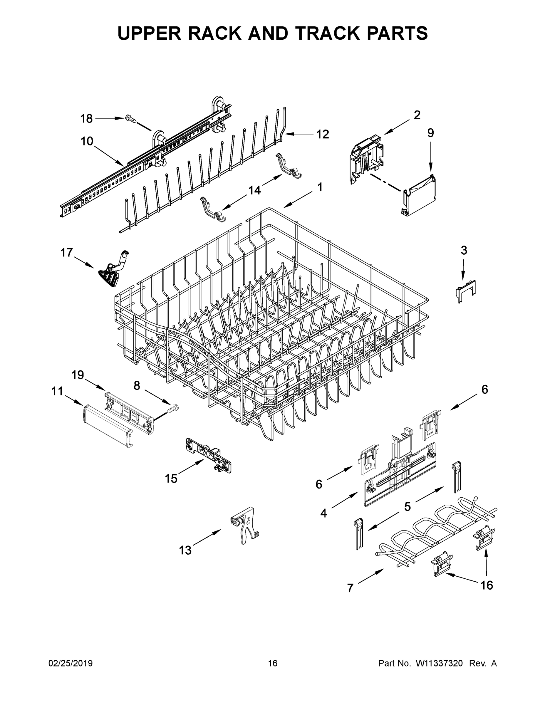 09 - UPPER RACK AND TRACK PARTS
