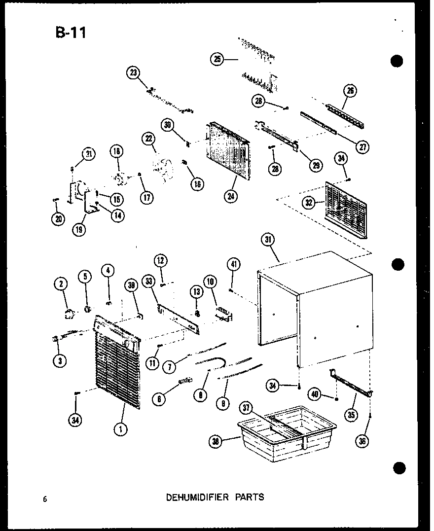 01 - DEHUMIDIFIER PARTS