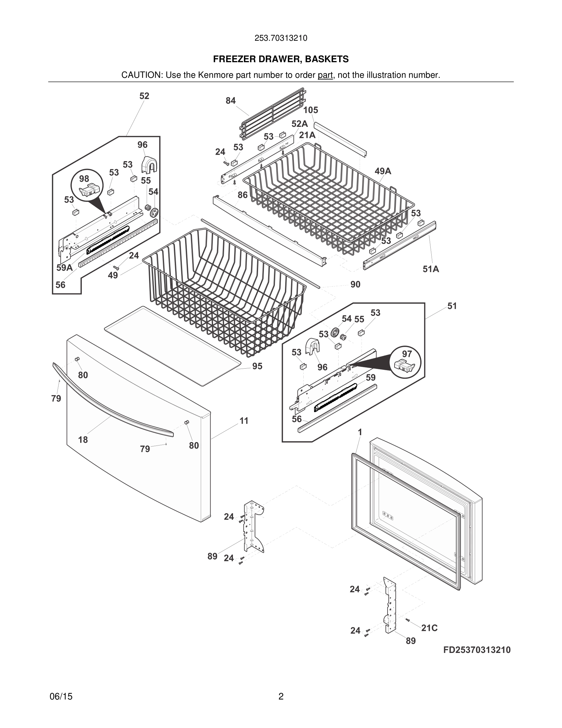 03 - FREEZER DRAWER, BASKETS