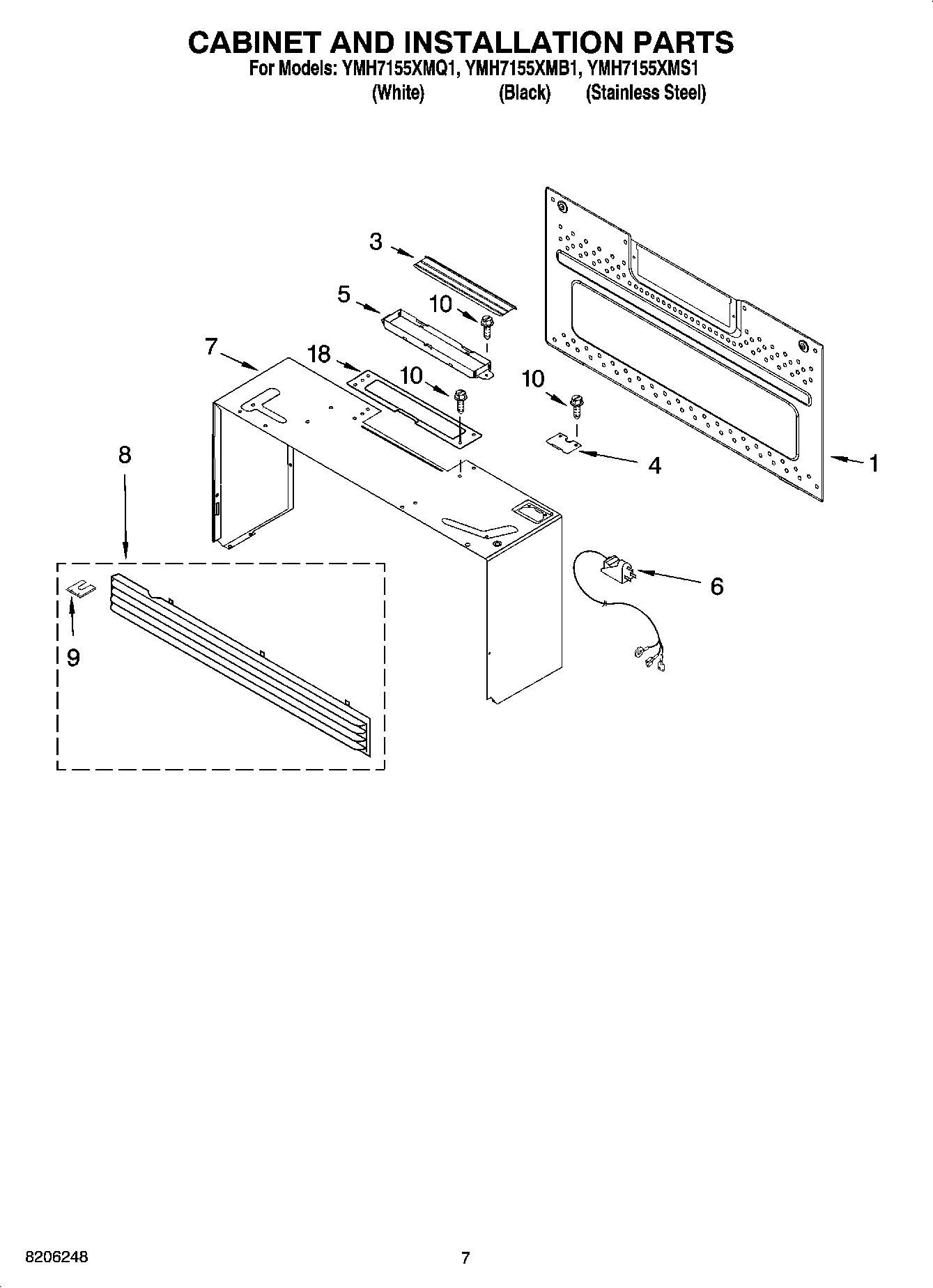 06 - CABINET AND INSTALLATION PARTS
