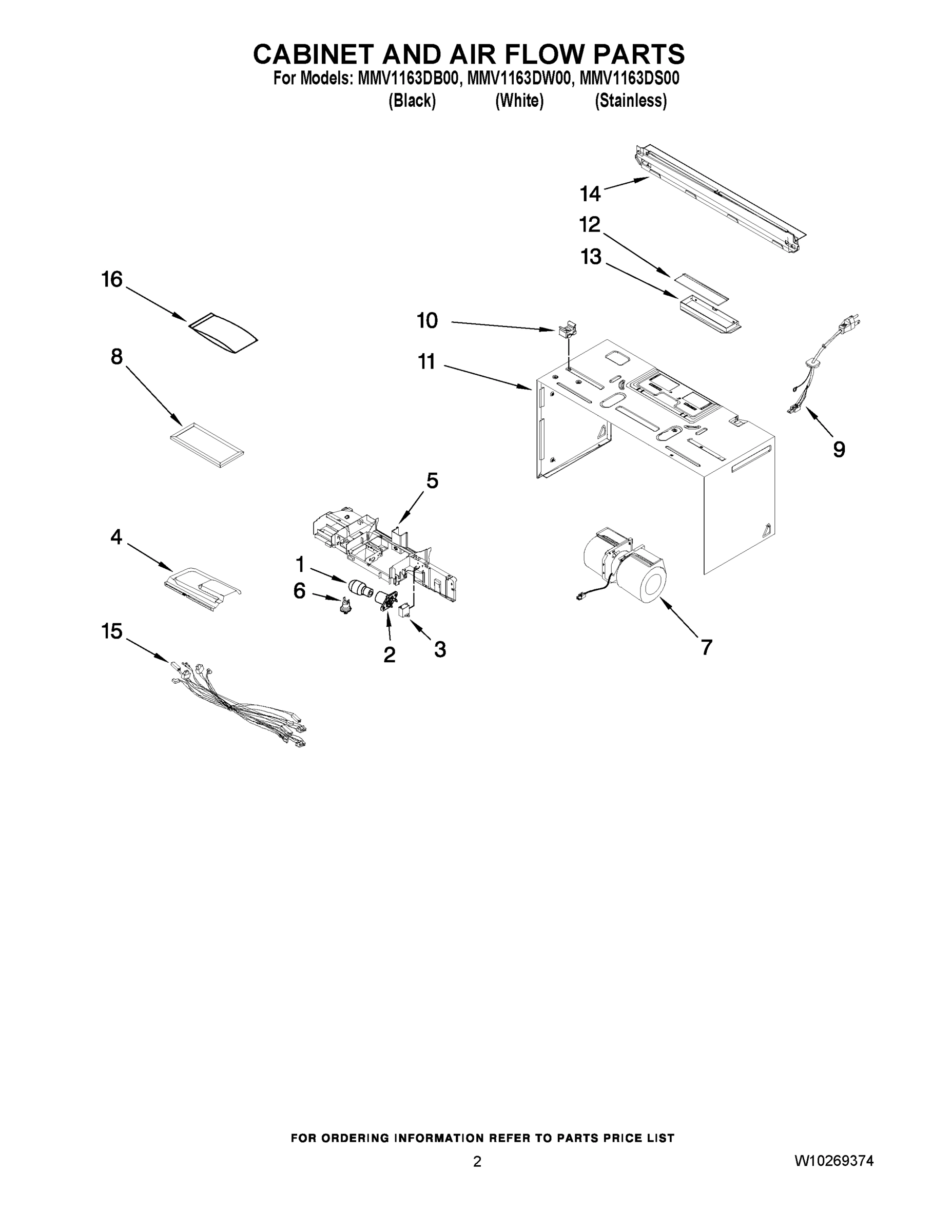02 - CABINET AND AIR FLOW PARTS
