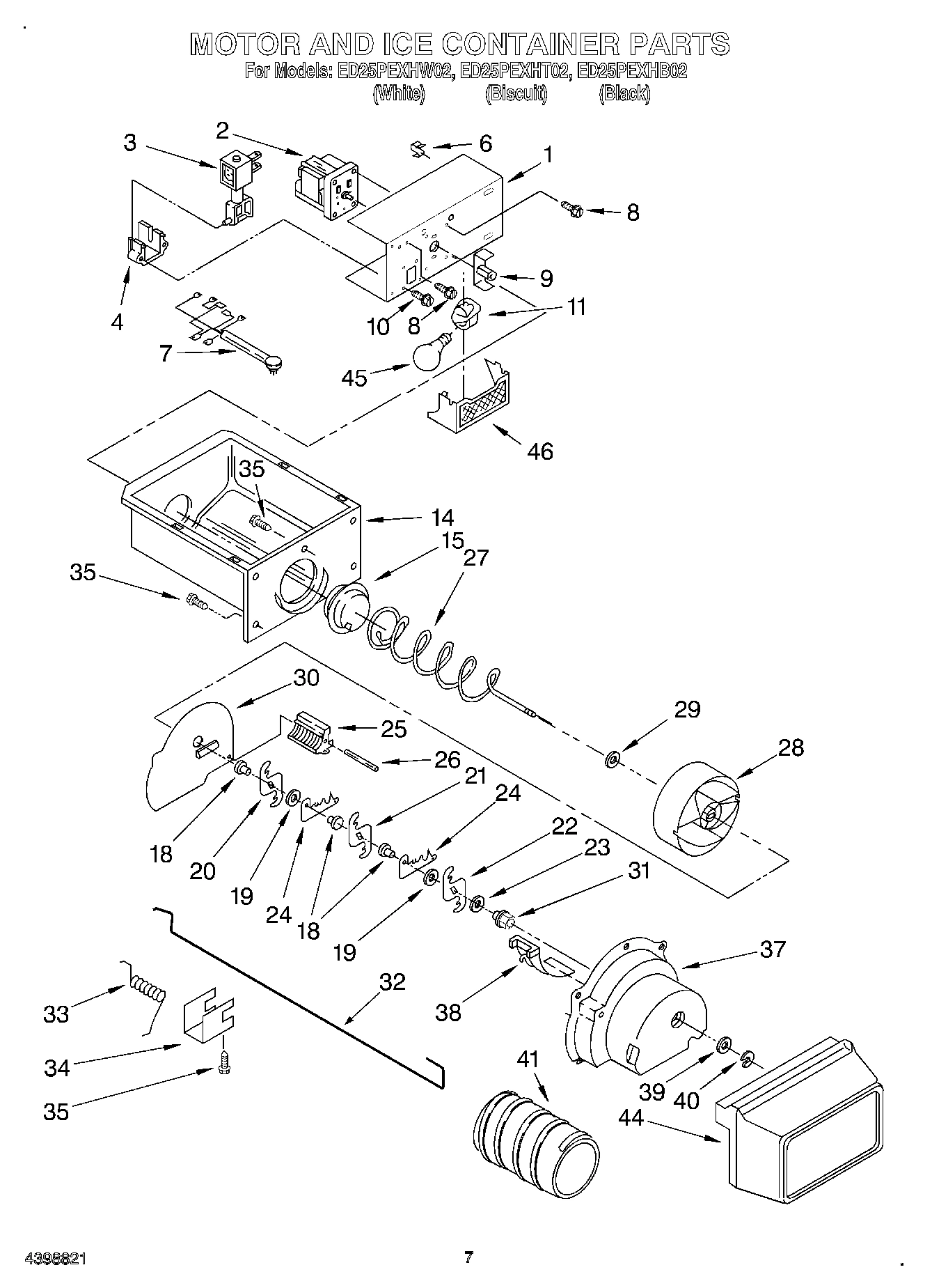 05 - MOTOR AND ICE CONTAINER