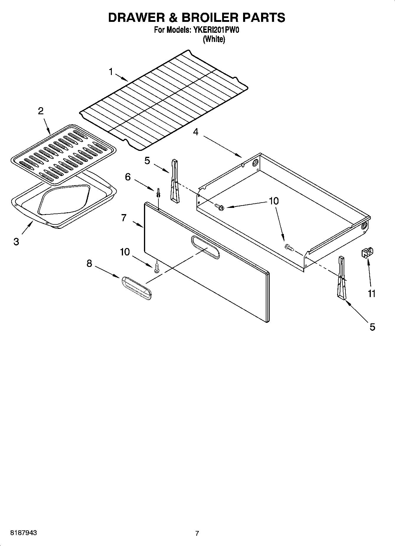 05 - DRAWER & BROILER PARTS, MISCELLANEOUS PARTS