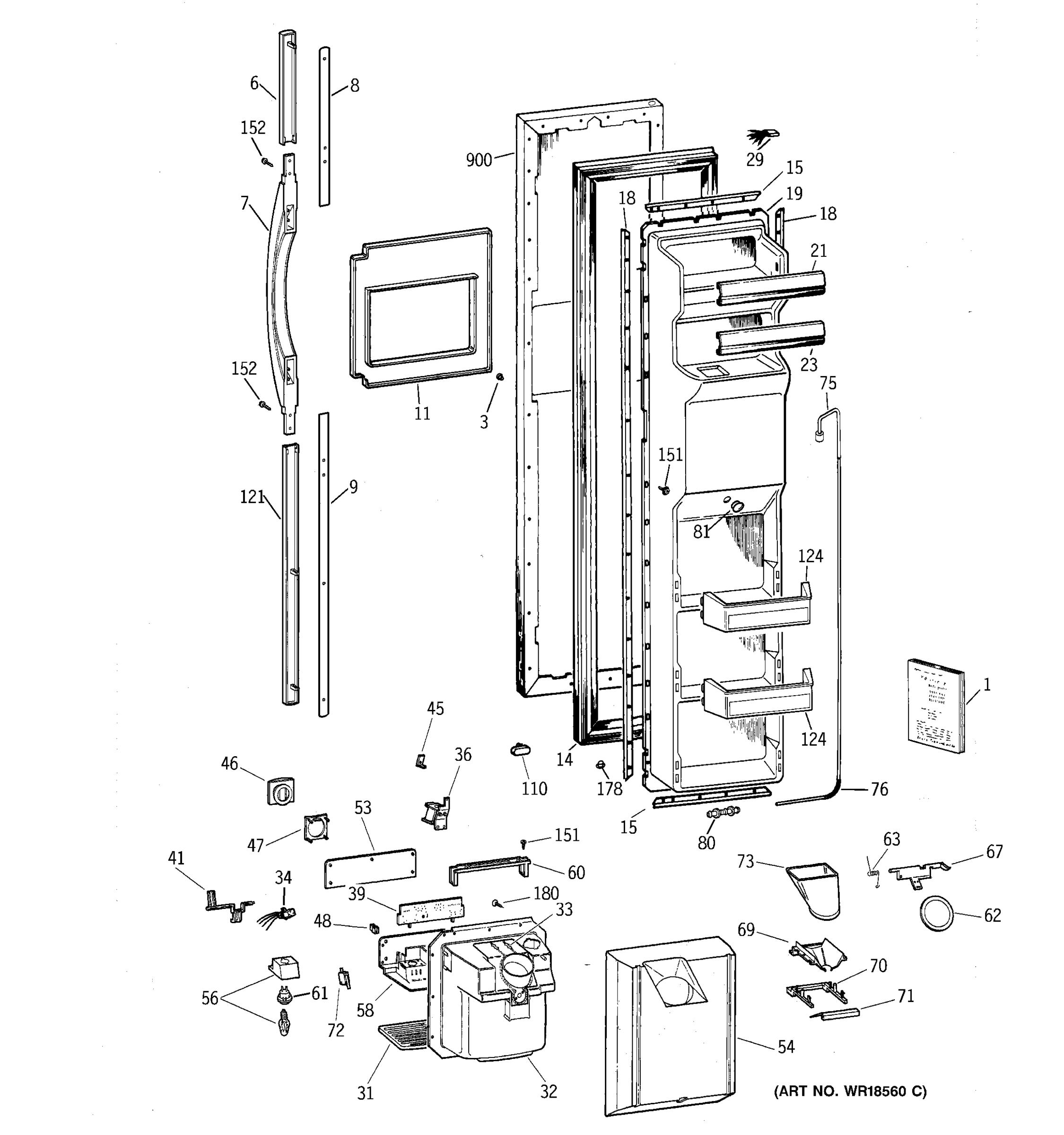 FREEZER DOOR