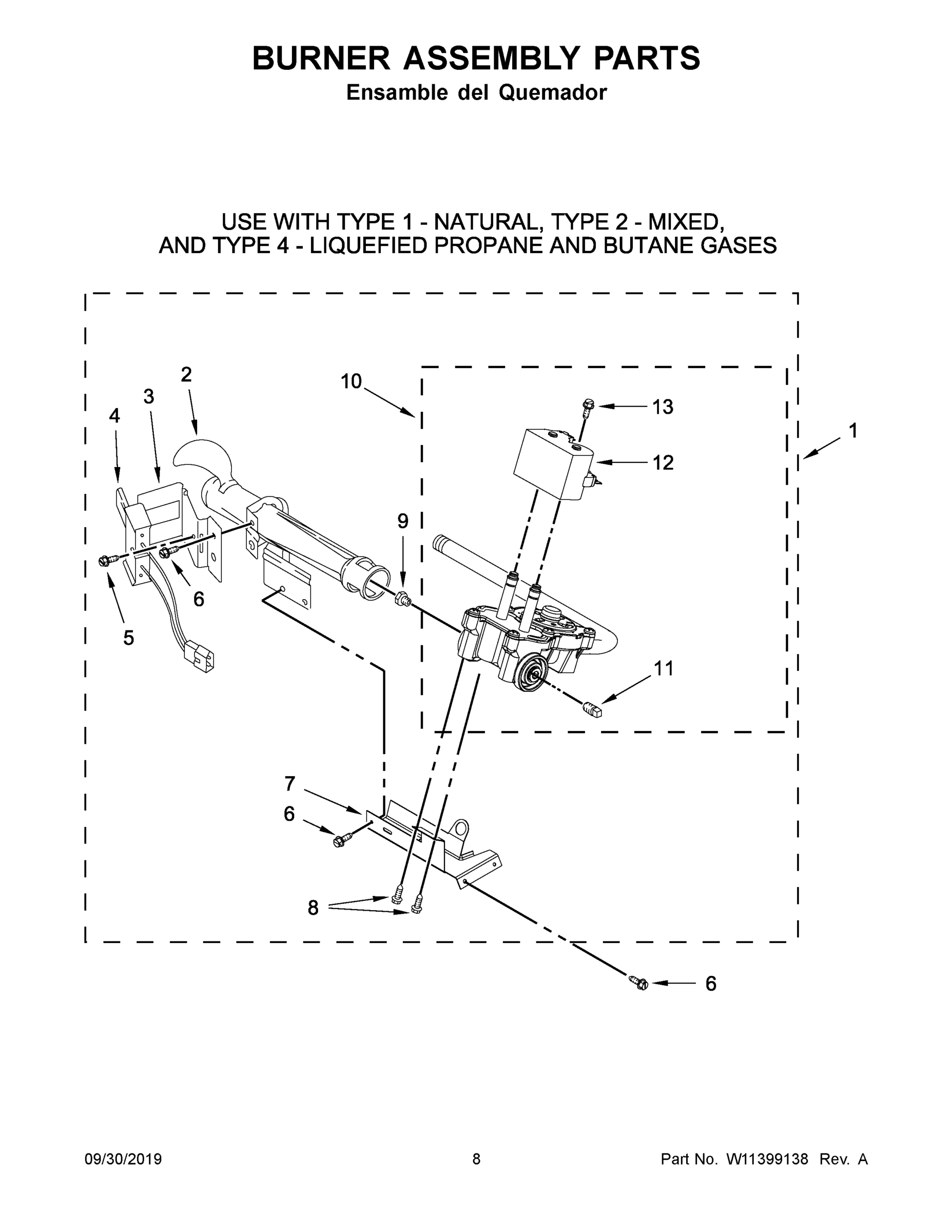 05 - BURNER ASSEMBLY PARTS
