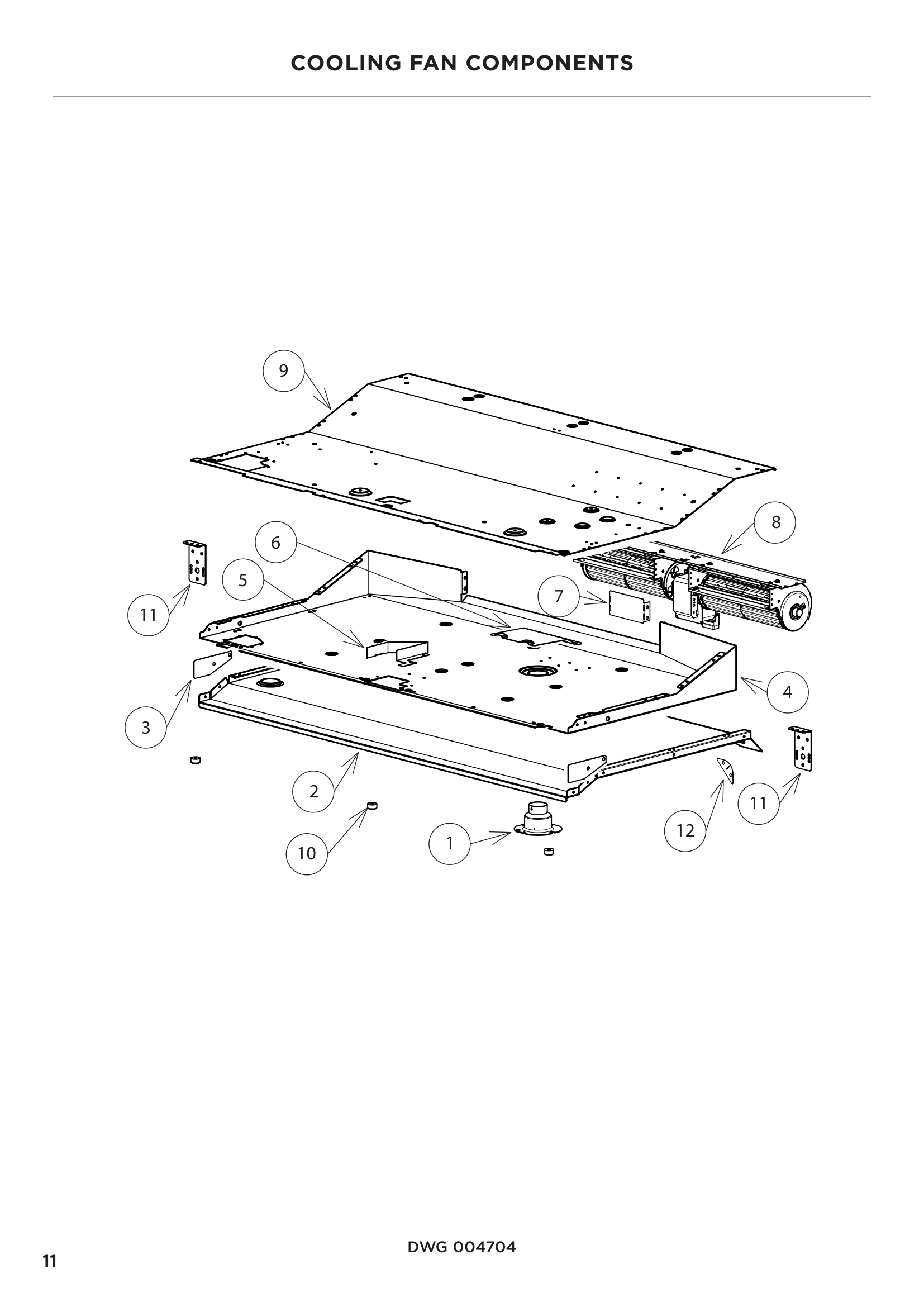 COOLING FAN COMPONENTS