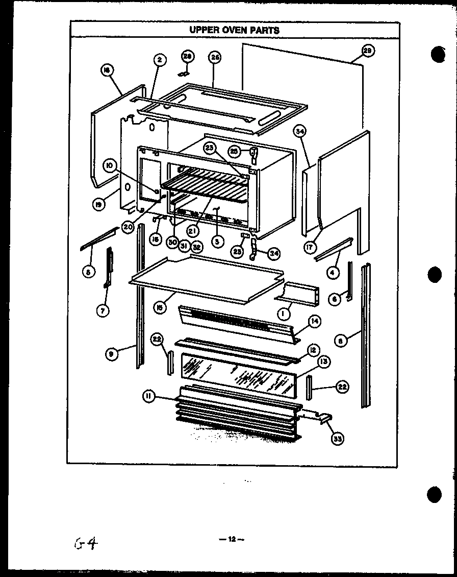 10 - UPPER OVEN PARTS