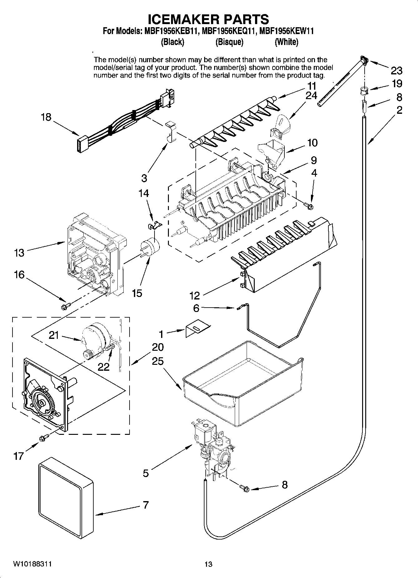08 - ICEMAKER PARTS, OPTIONAL PARTS