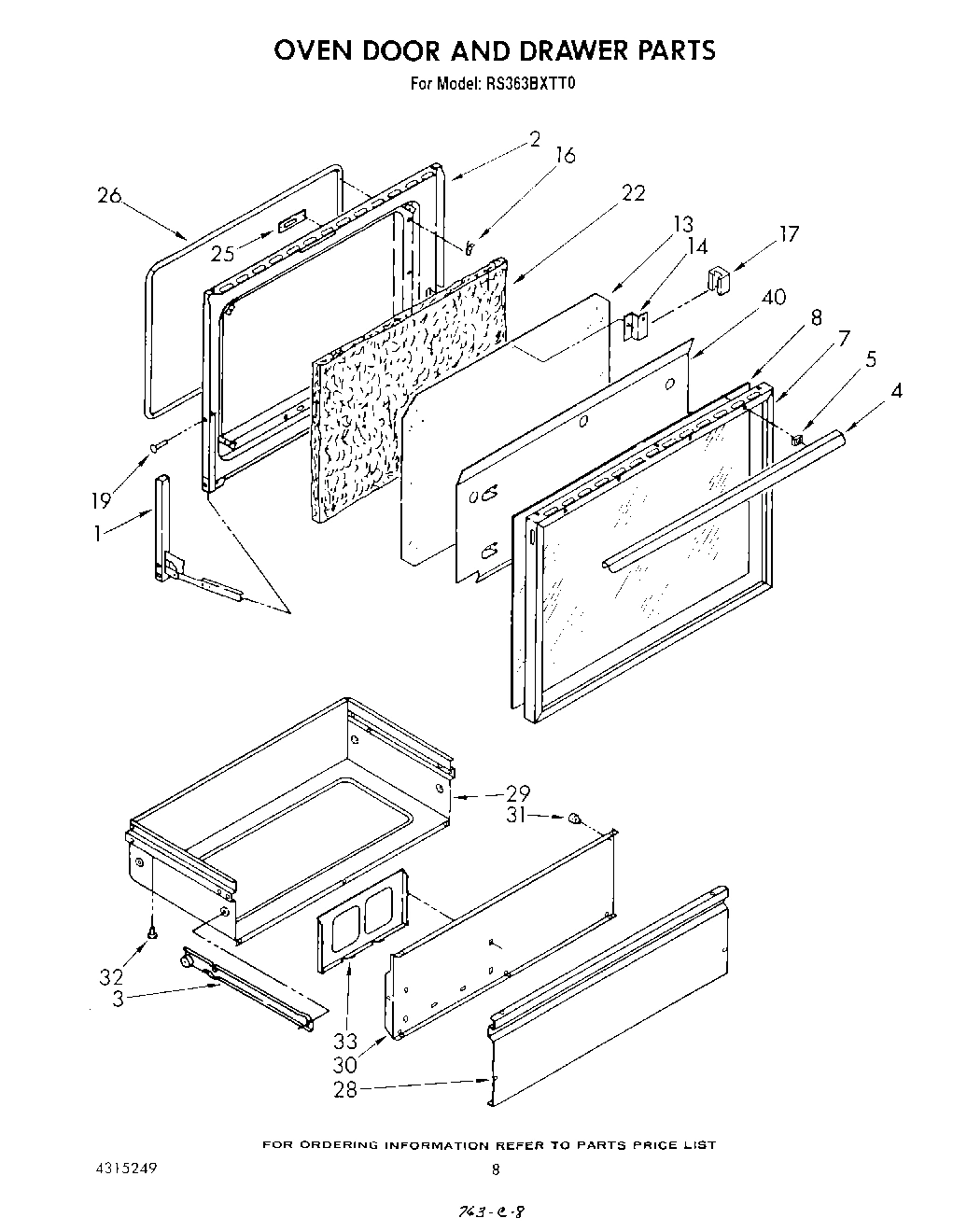 06 - OVEN DOOR AND DRAWER