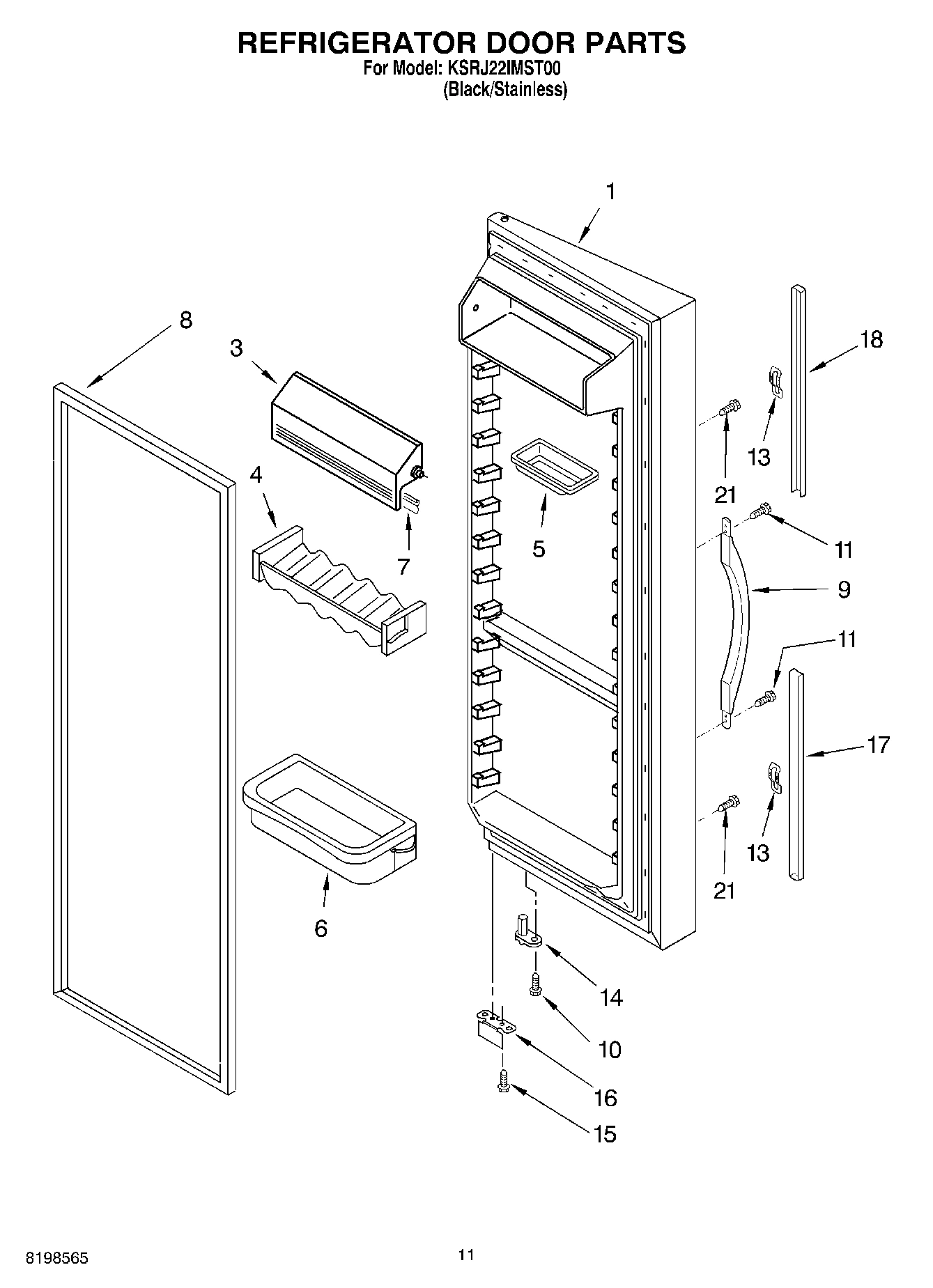 07 - REFRIGERATOR DOOR PARTS