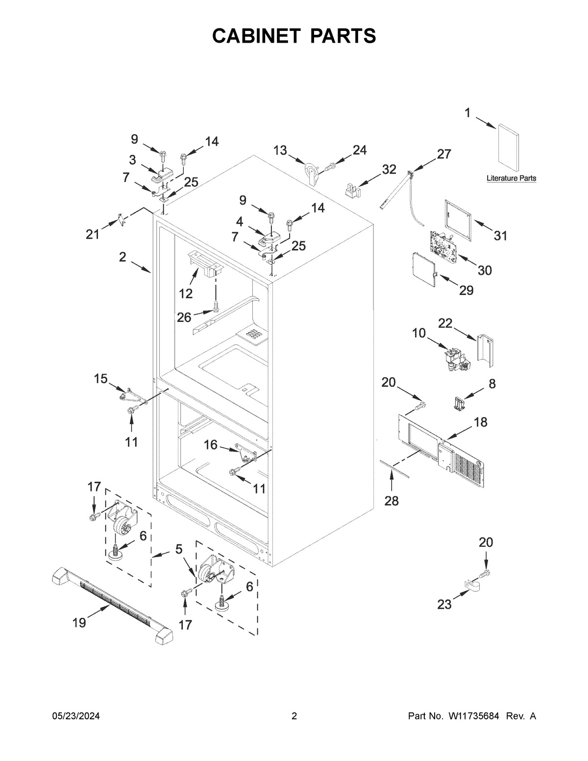 02 - CABINET PARTS