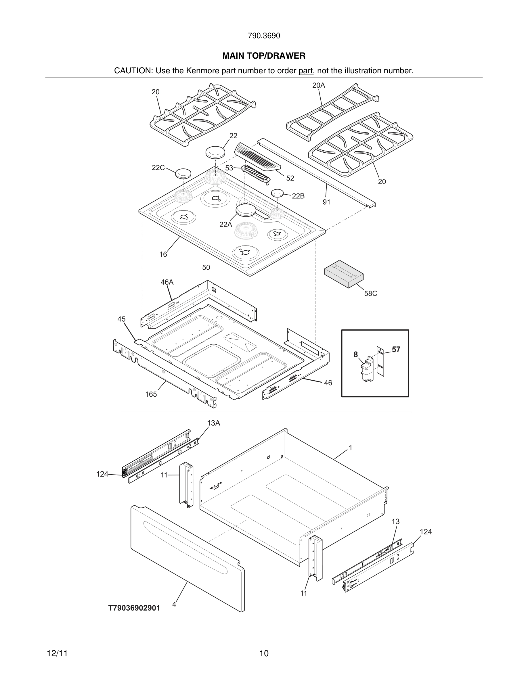 11 - MAIN TOP/DRAWER