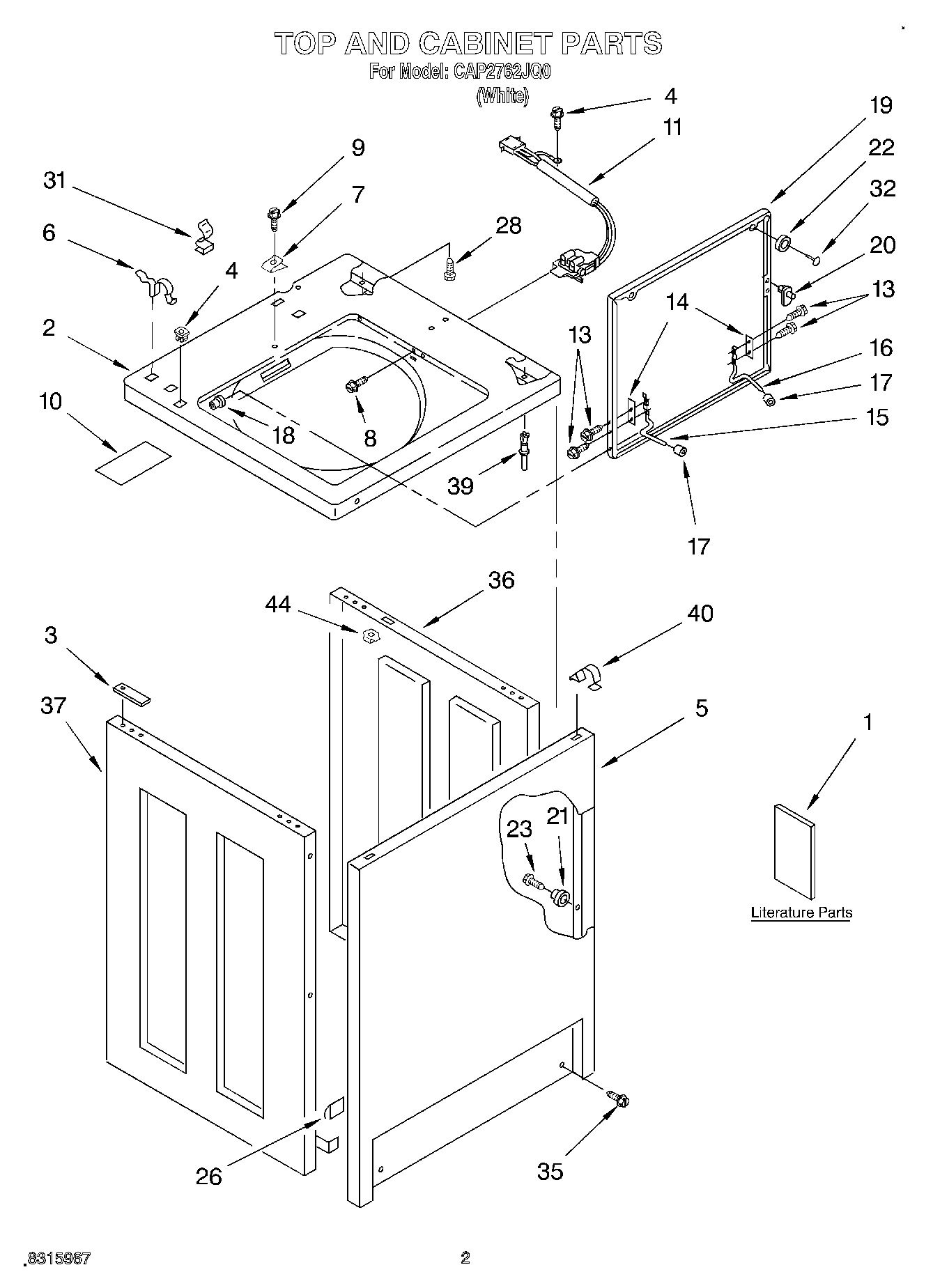 02 - TOP AND CABINET, LITERATURE