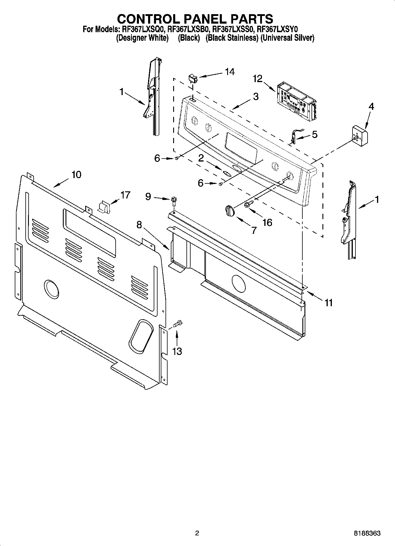 02 - CONTROL PANEL PARTS