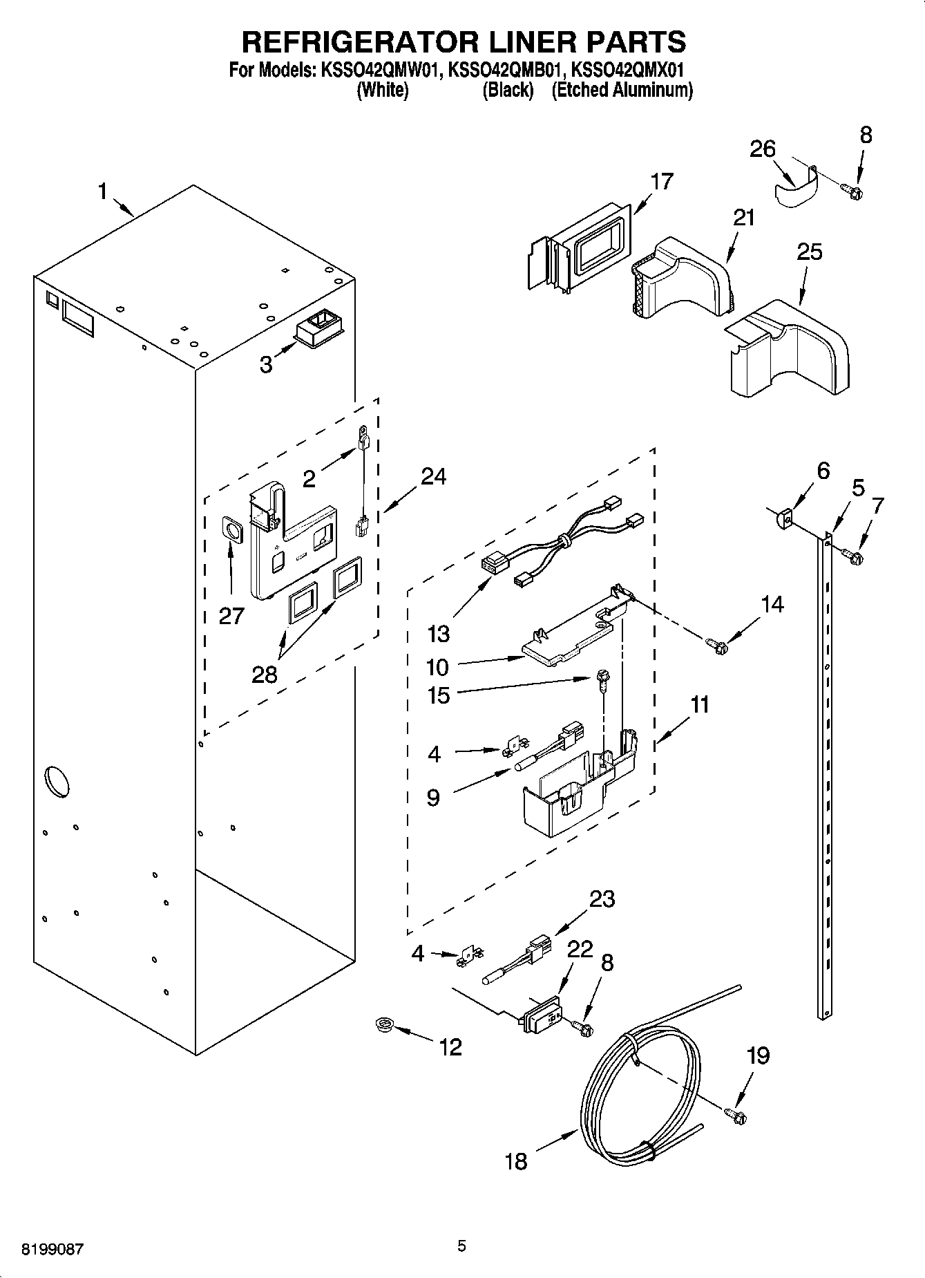 04 - REFRIGERATOR LINER PARTS