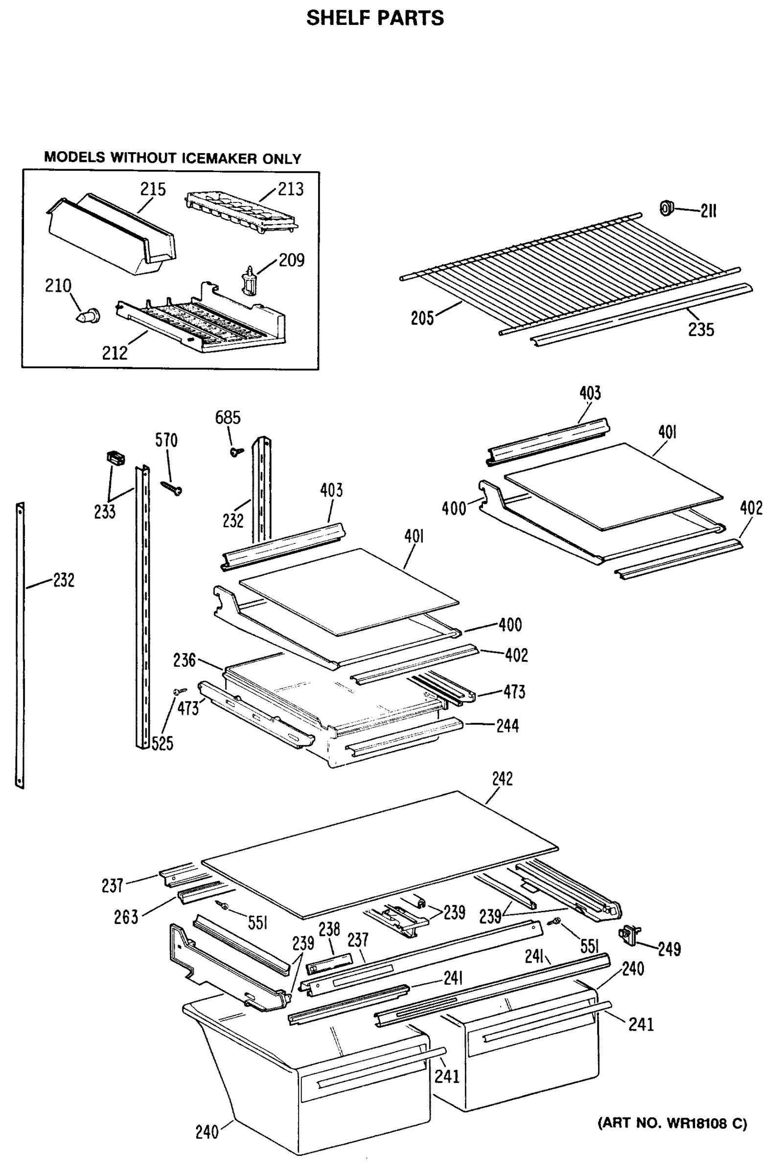 SHELF PARTS