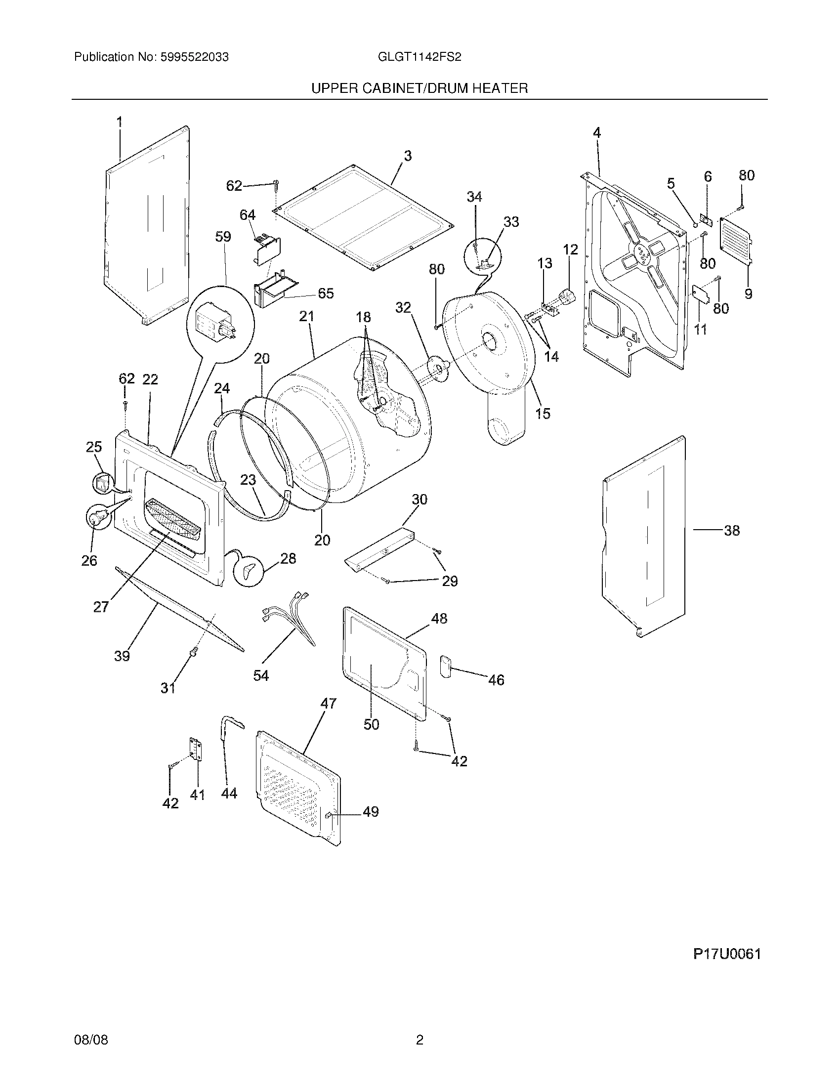 03 - UPPER CABINET/DRUM HEATER