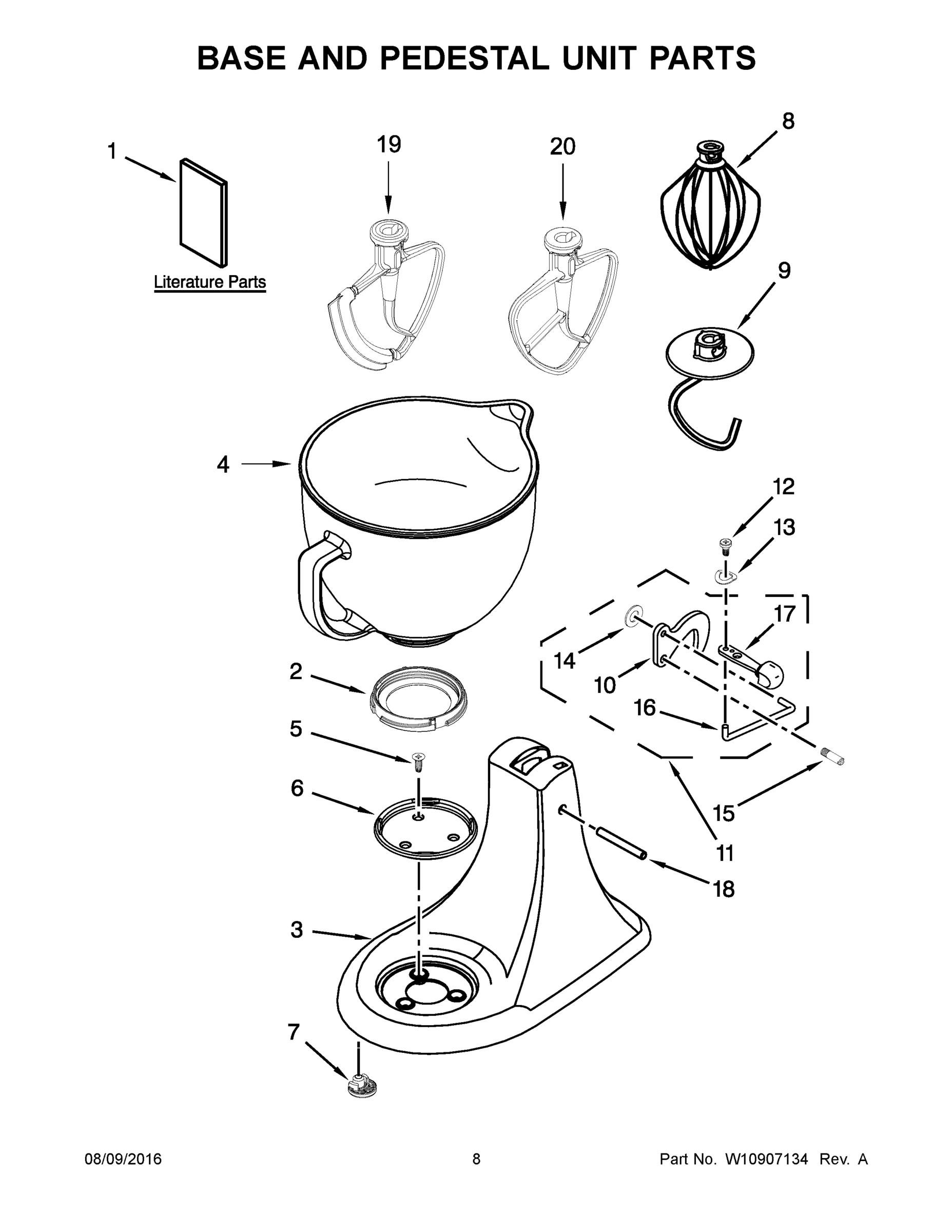05 - BASE AND PEDESTAL UNIT PARTS