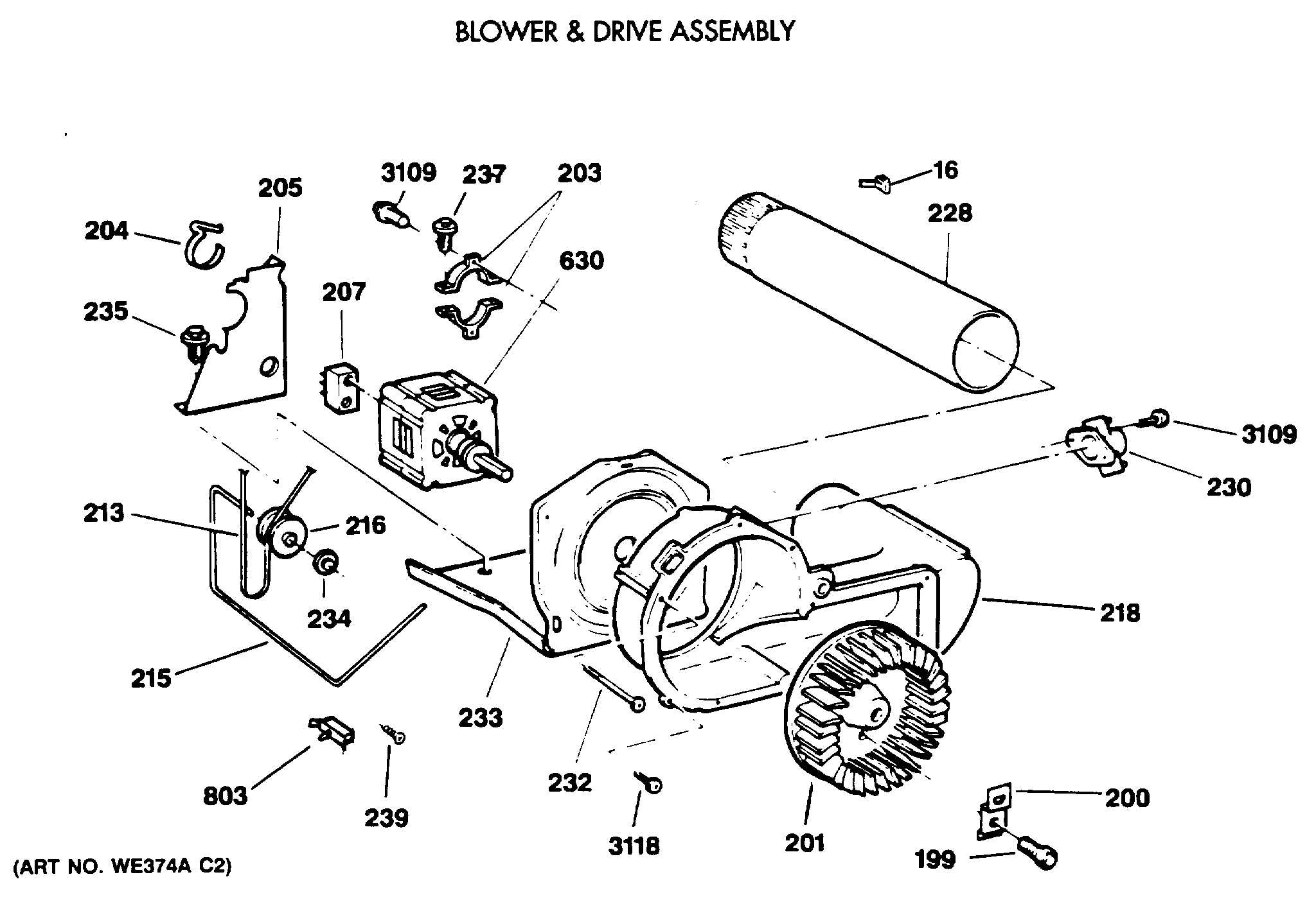 BLOWER & DRIVE ASSEMBLY