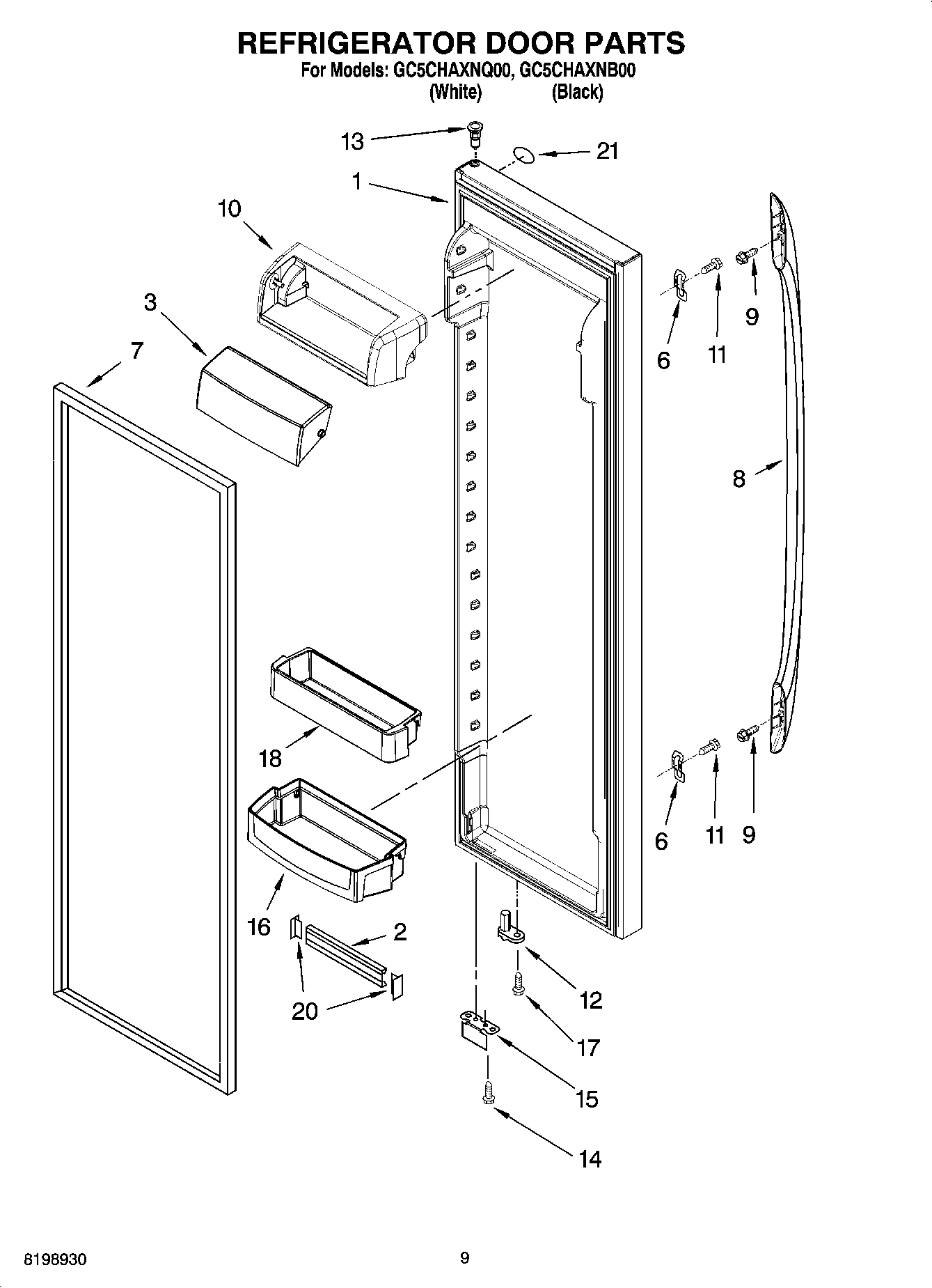 06 - REFRIGERATOR DOOR PARTS