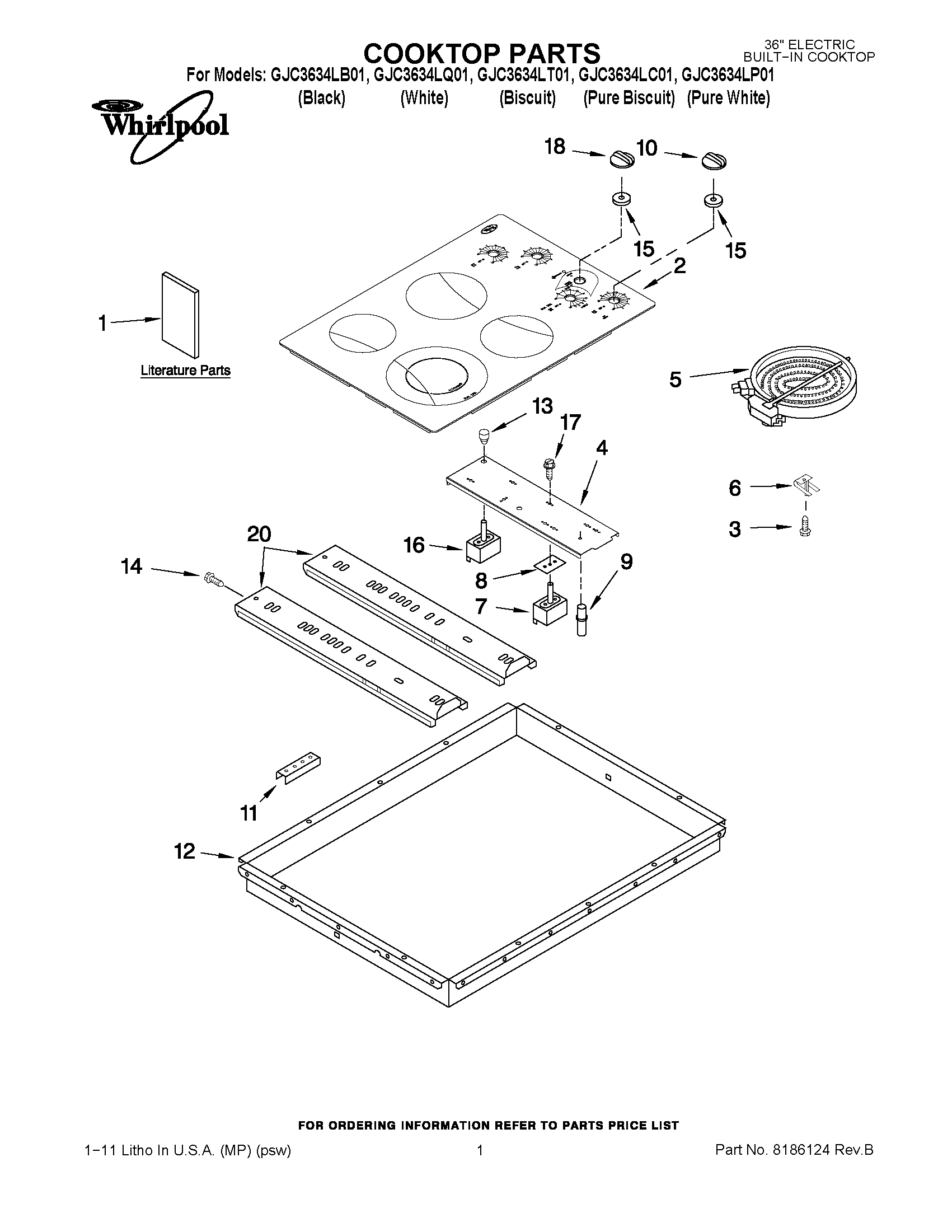 01 - COOKTOP PARTS