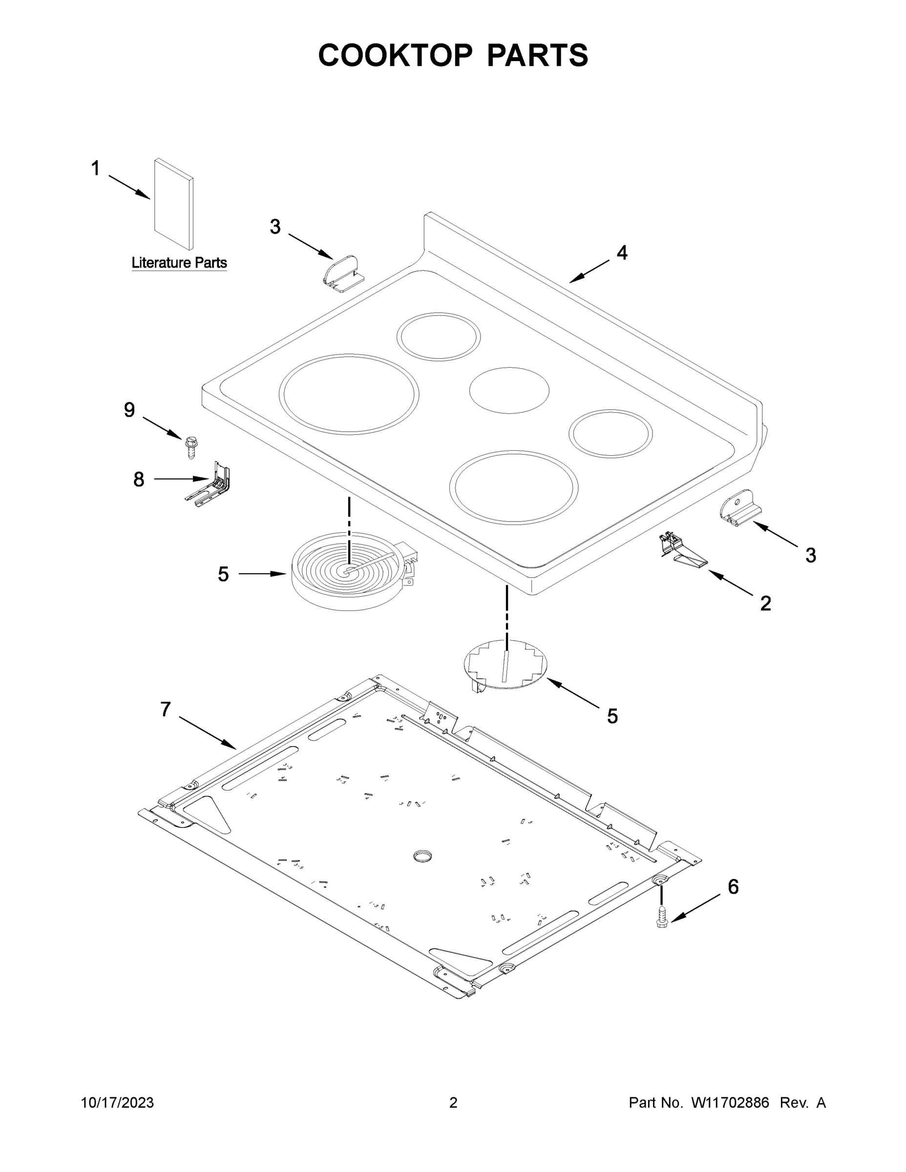 02 - COOKTOP PARTS