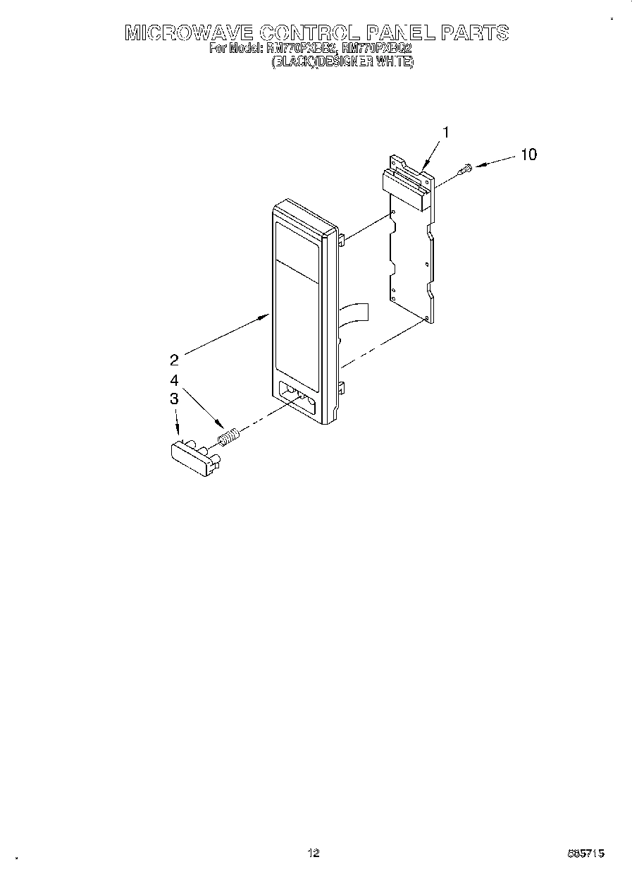 09 - MICROWAVE CONTROL PANEL