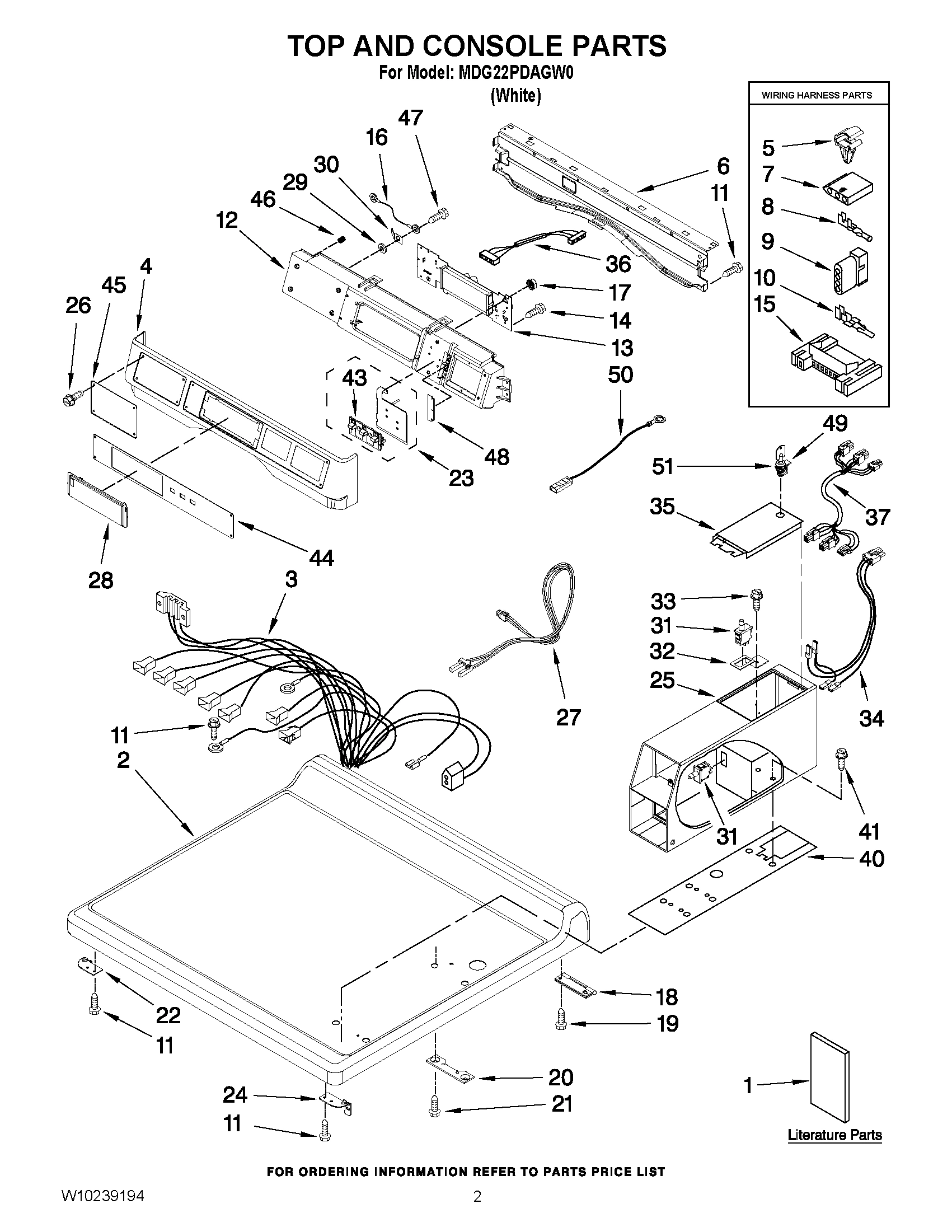 01 - TOP AND CONSOLE PARTS
