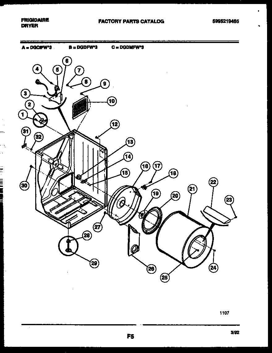 02 - CABINET AND COMPONENT PARTS