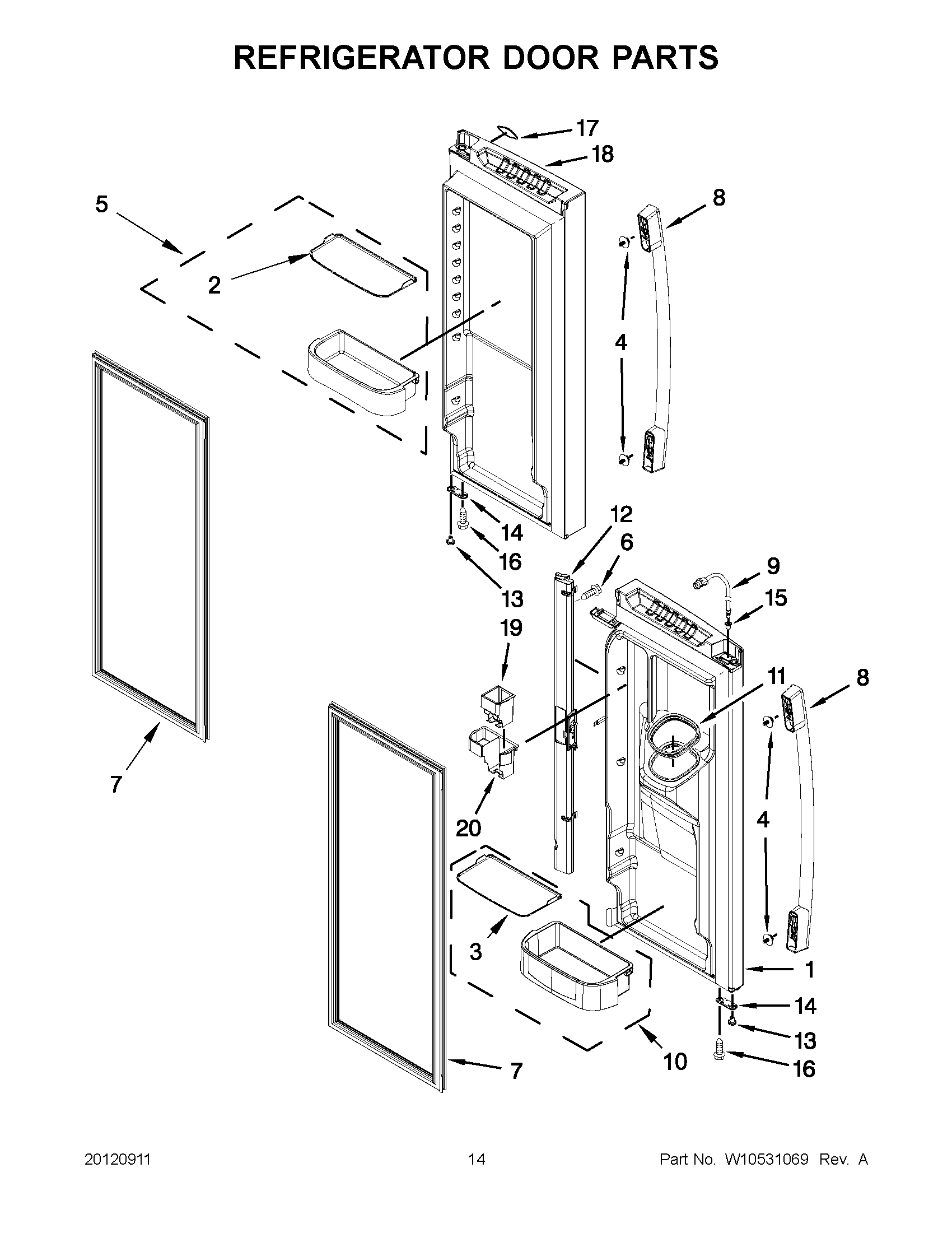 07 - REFRIGERATOR DOOR PARTS