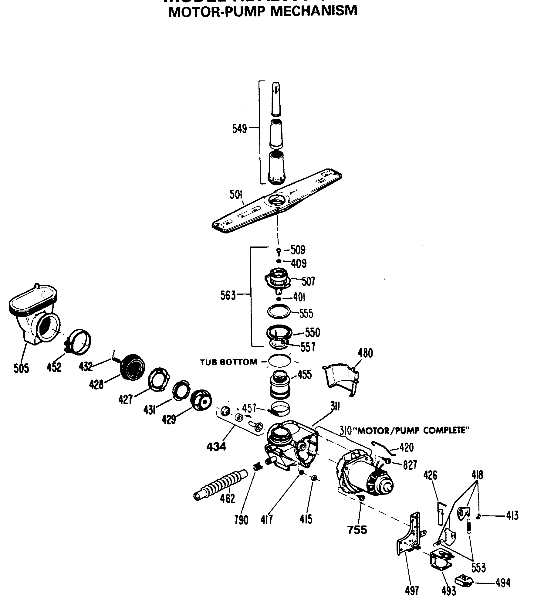 MOTOR-PUMP MECHANISM