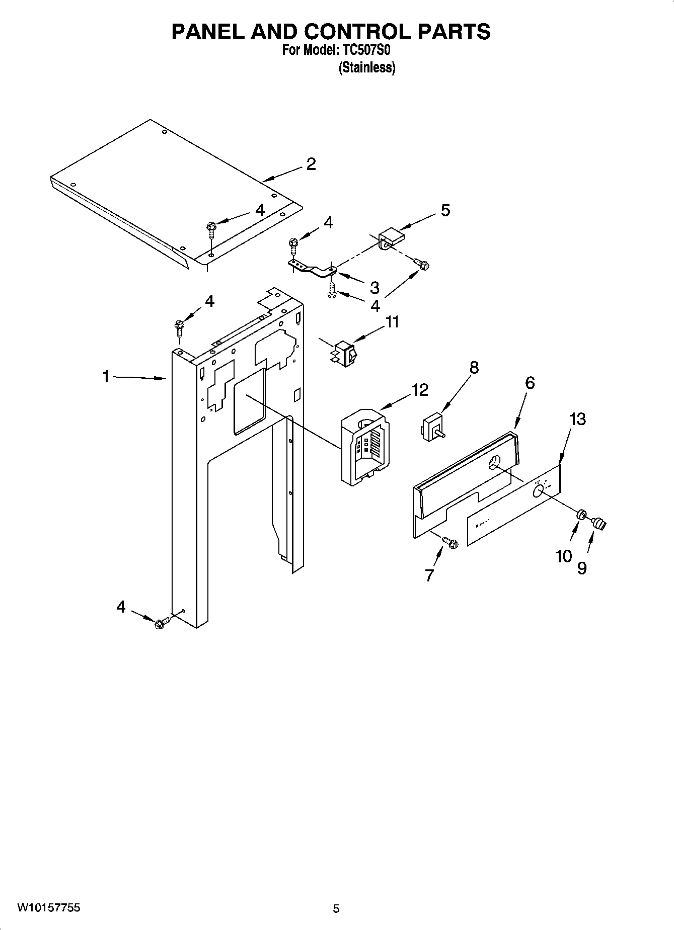 05 - PANEL AND CONTROL PARTS