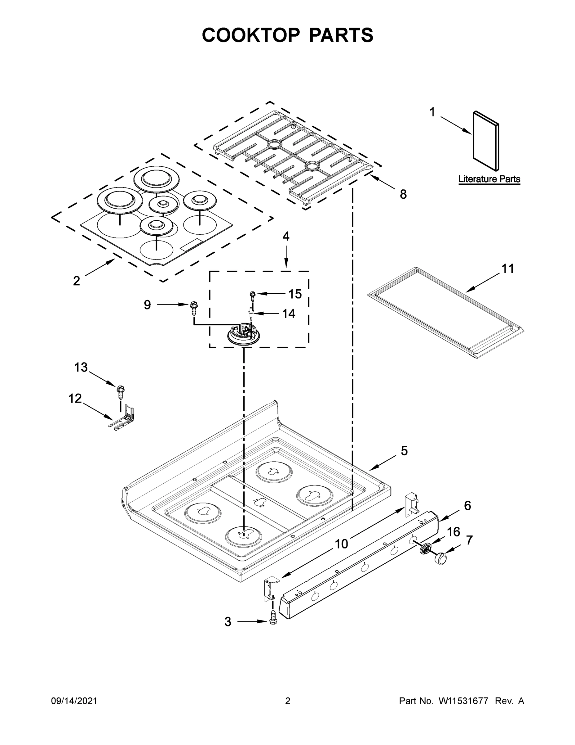 02 - COOKTOP PARTS