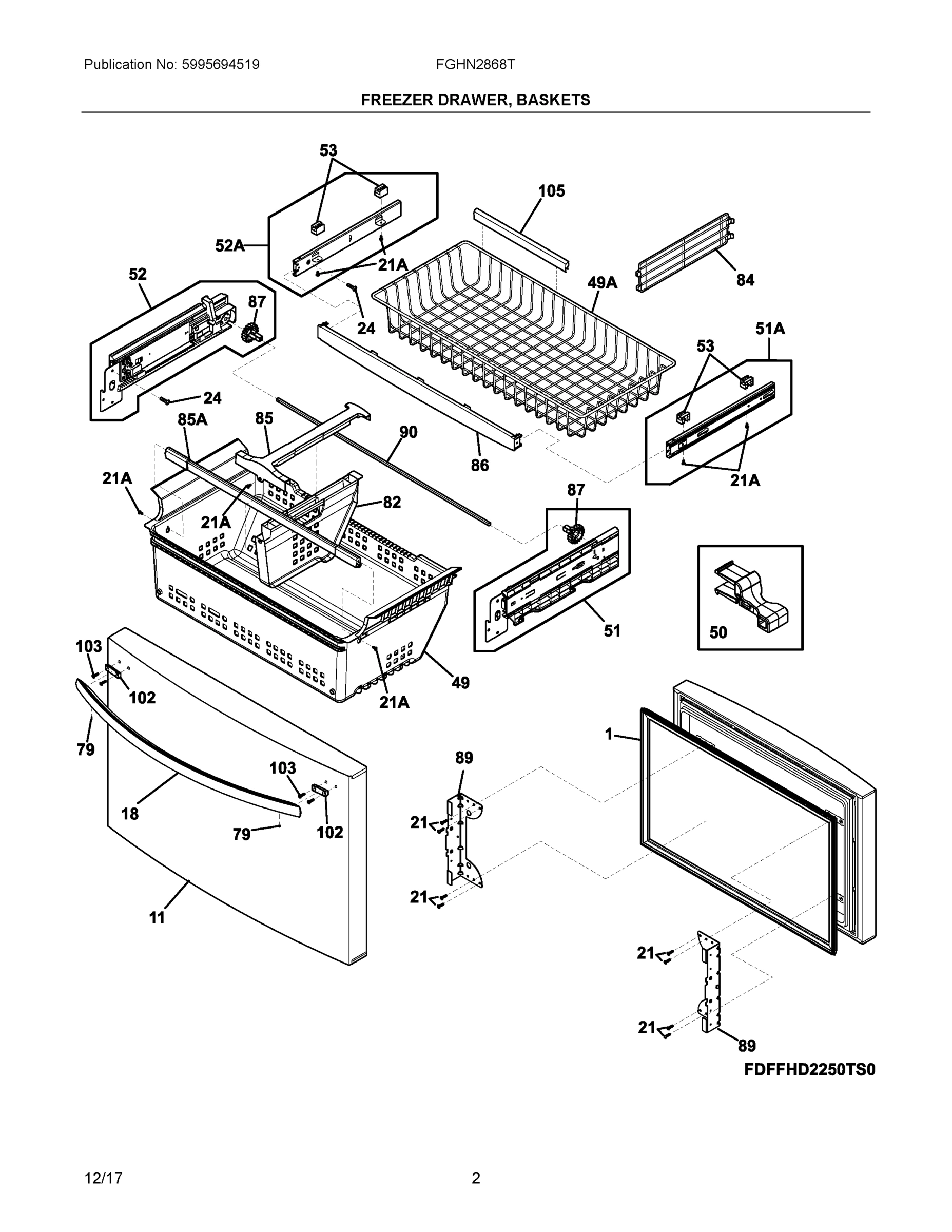 02 - FREEZER DRAWER, BASKETS