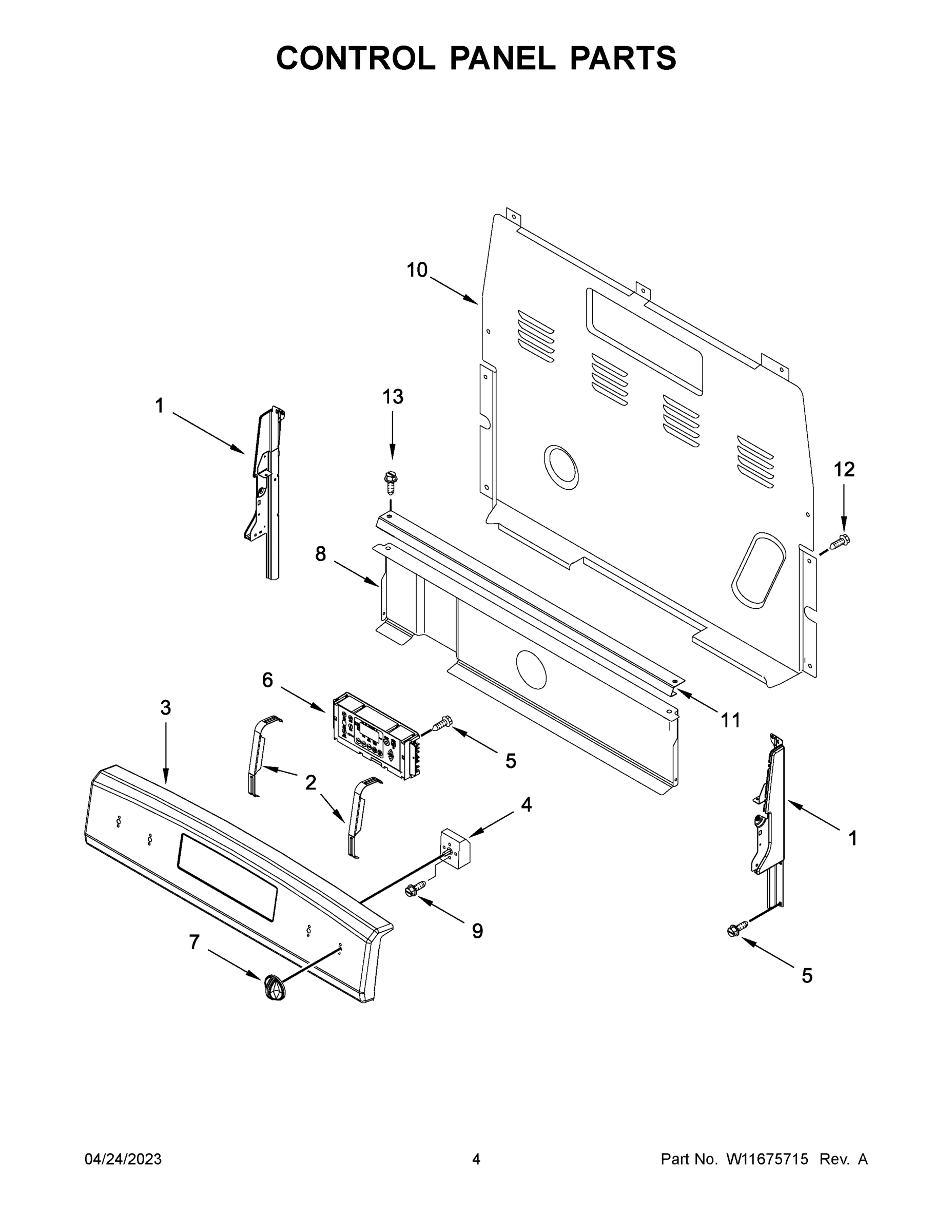 03 - CONTROL PANEL PARTS