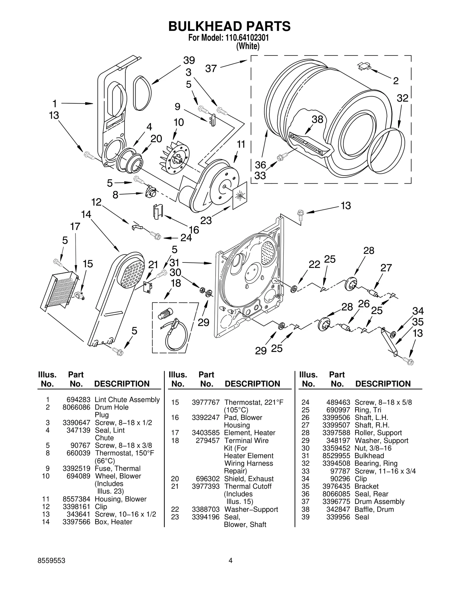 BULKHEAD PARTS