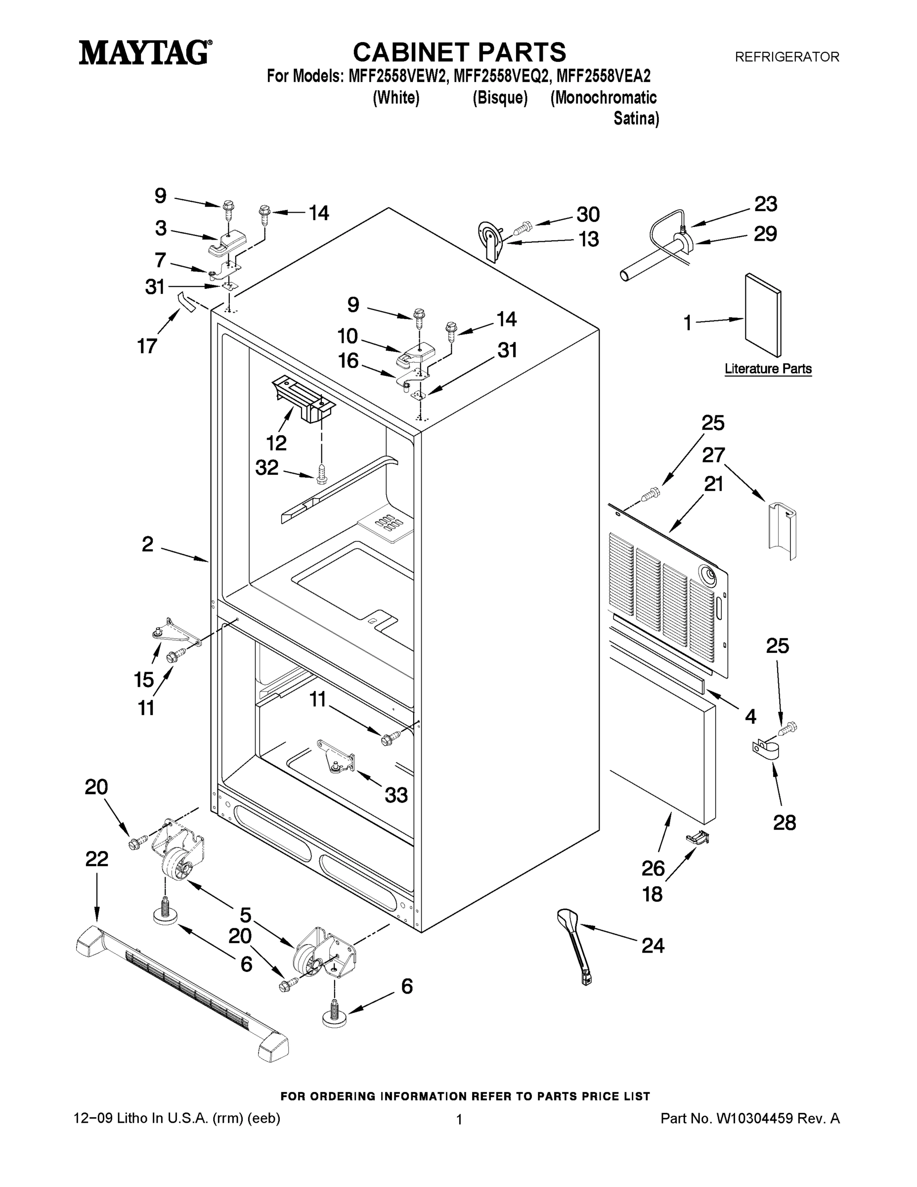 01 - CABINET PARTS