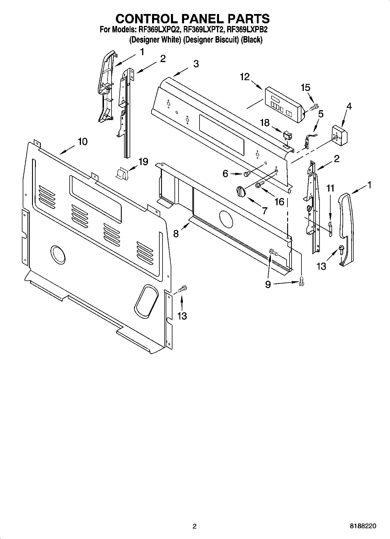 02 - CONTROL PANEL PARTS